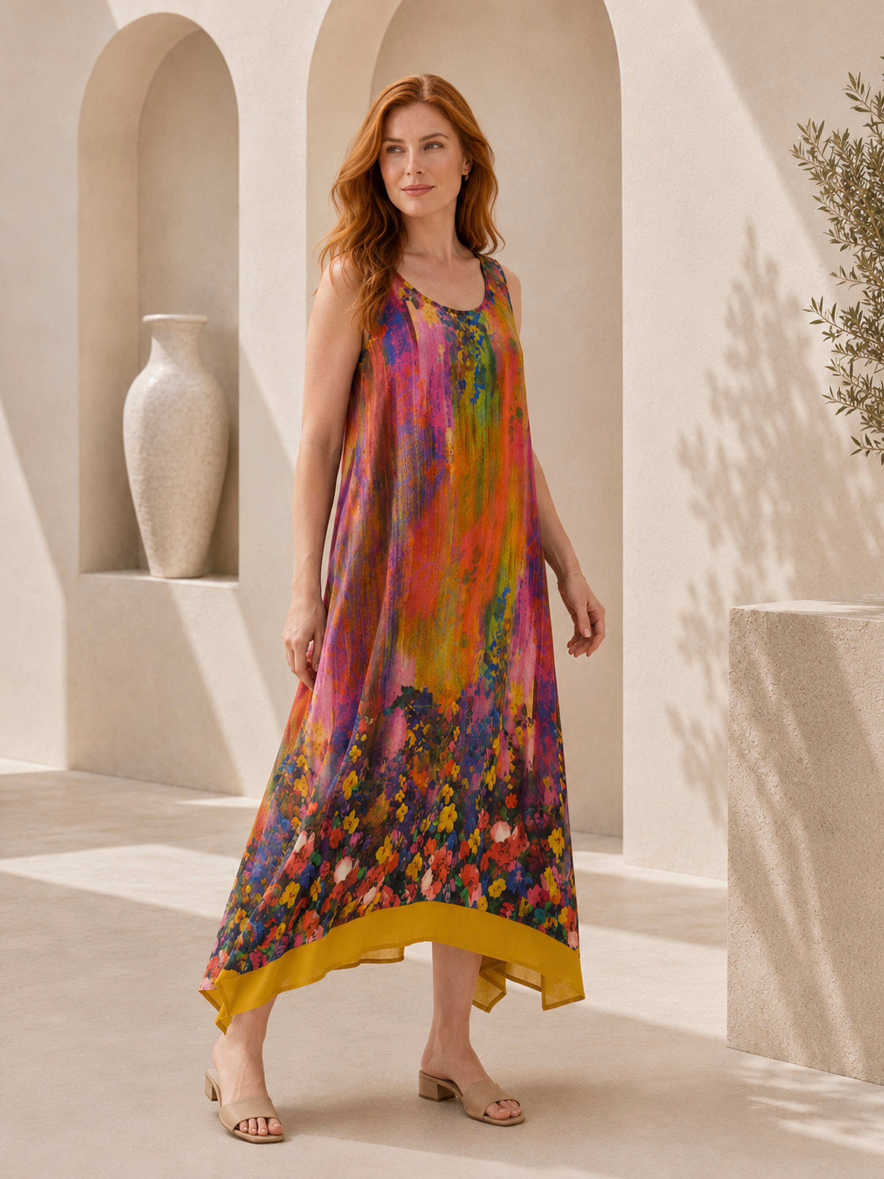 ELBİSE Renkli Elbise