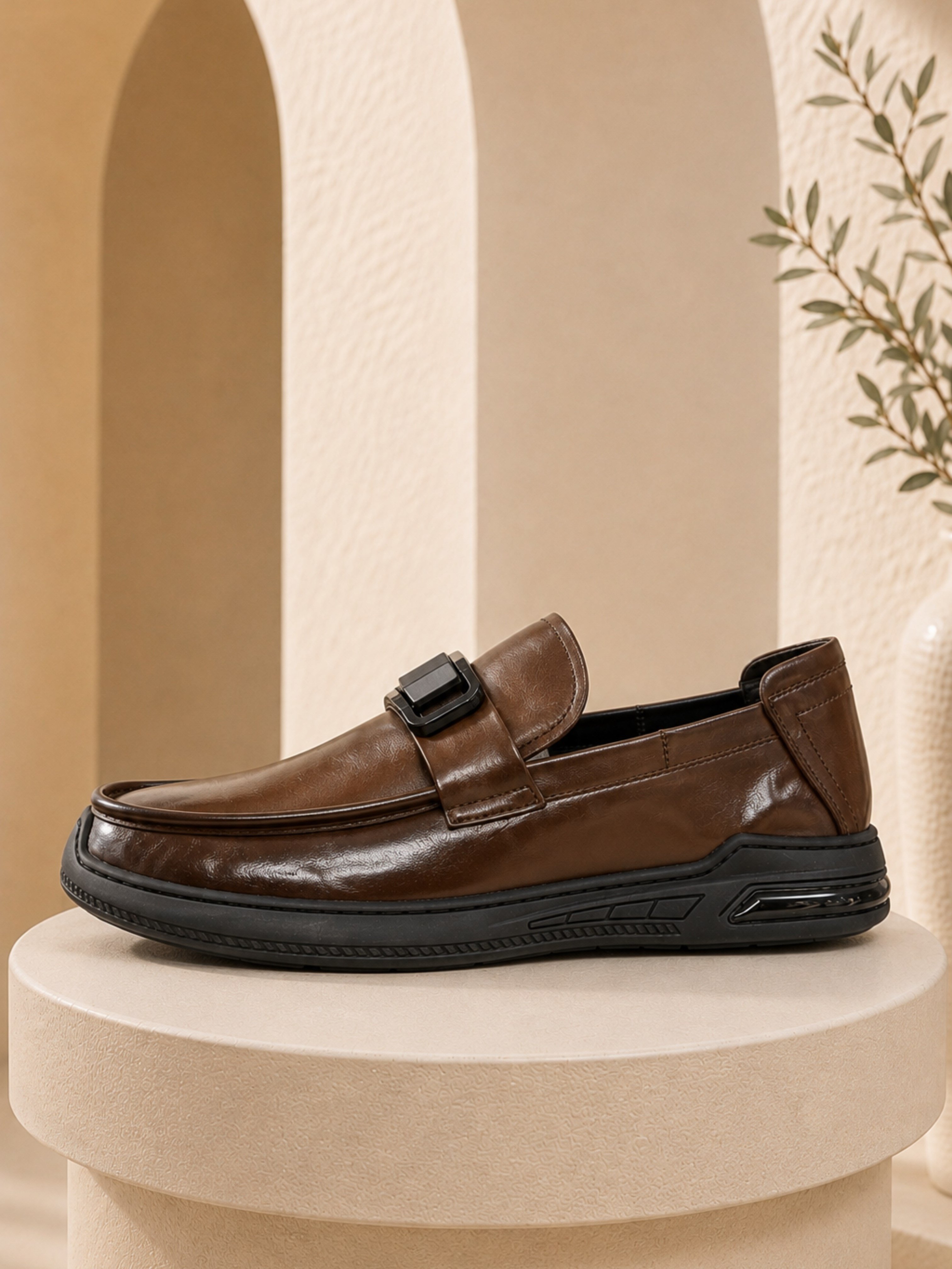 Erkek Ayakkabı Tokalı Loafer Ayakkabı