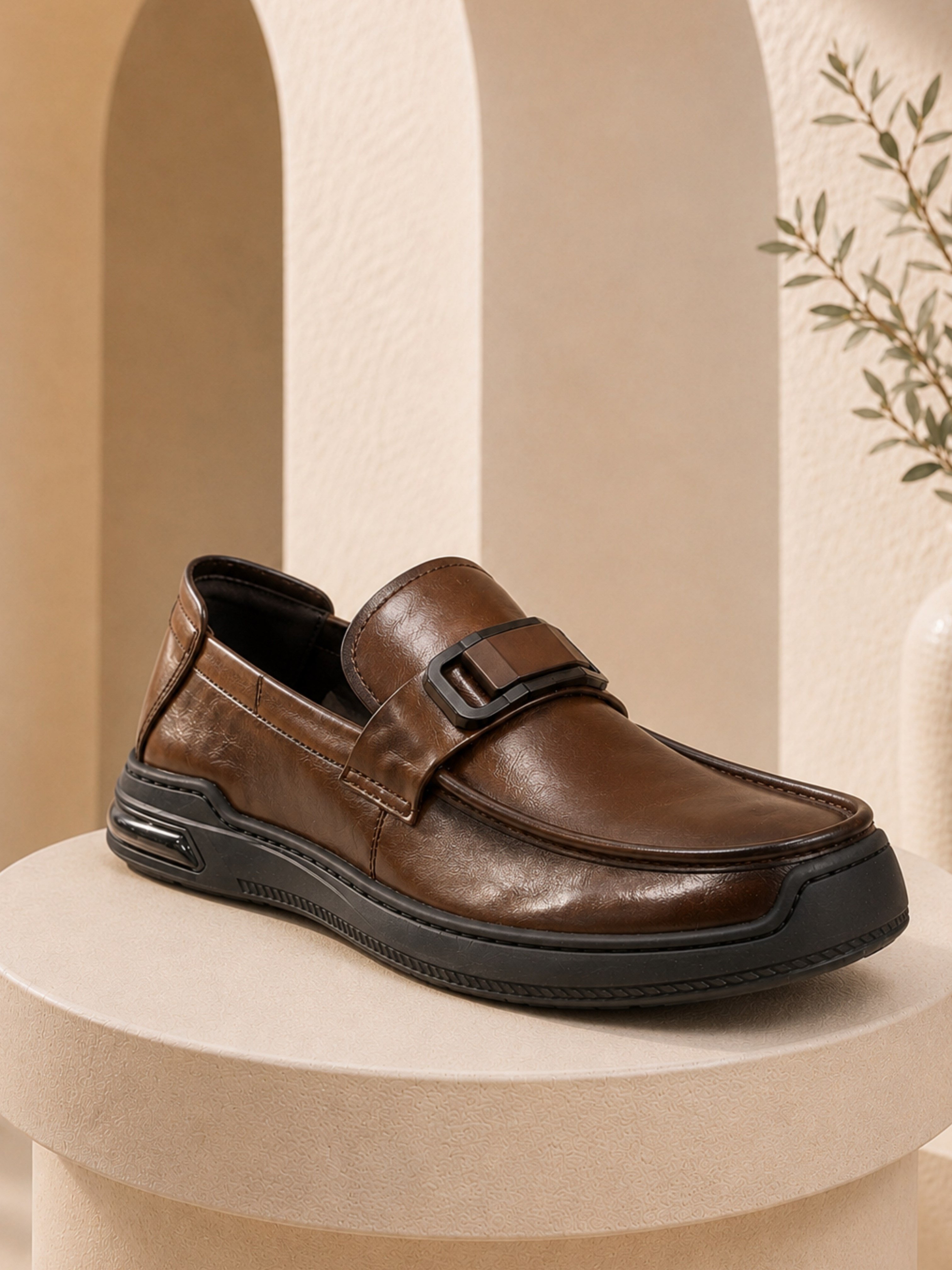 Erkek Ayakkabı Tokalı Loafer Ayakkabı