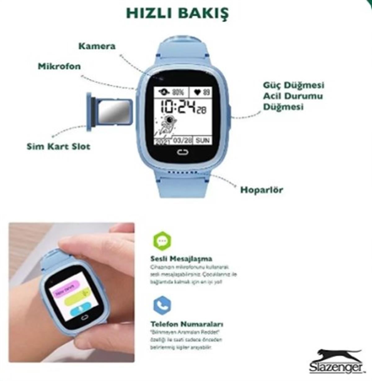 SLAZENGER WATCHES SL.09.2158.5.02 Çocuk Akıllı Kol Saati