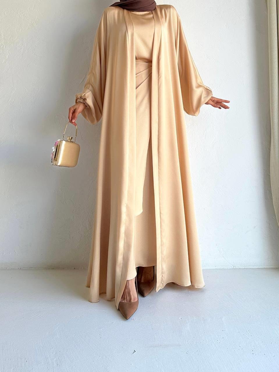 Bej İnna Abaya Takım