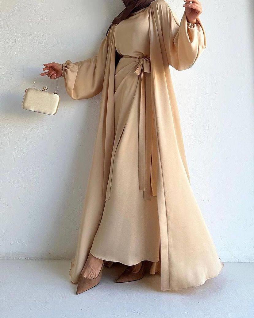 Bej İnna Abaya Takım