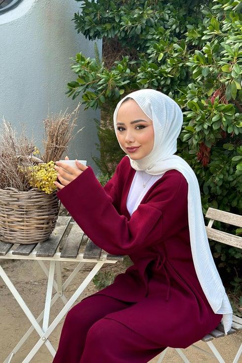 Bordo Lina Triko Takım