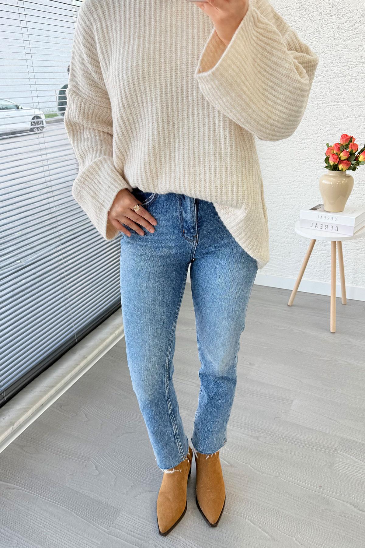 Boy Fit Kesim Jean Pantolon - Açık Mavi 