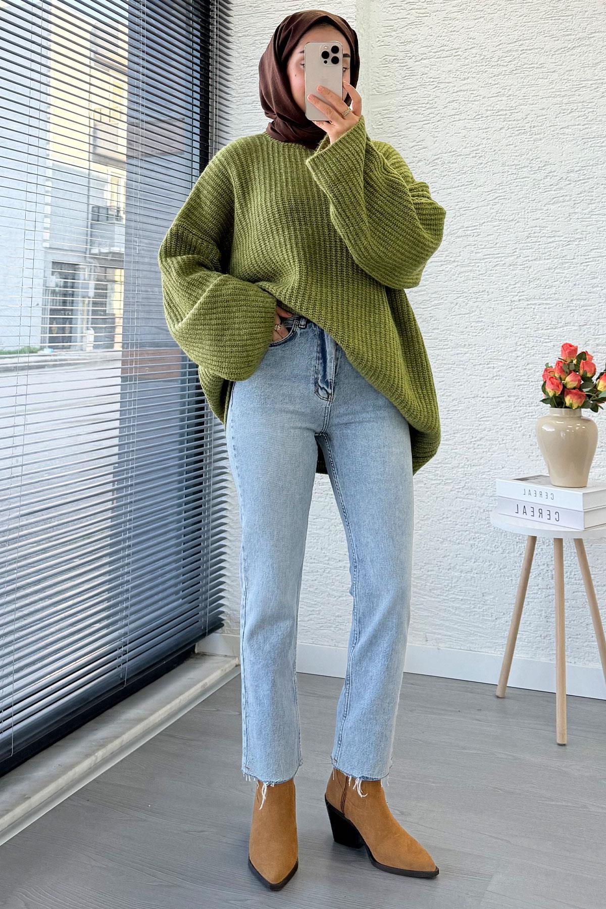 Boy Fit Kesim Jean Pantolon - Buz Mavi 