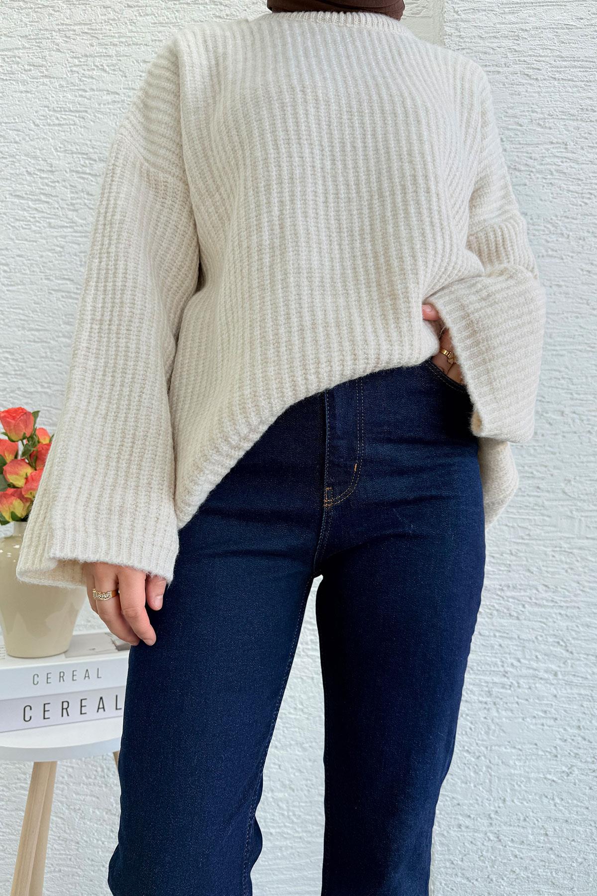 Boy Fit Kesim Jean Pantolon - Koyu Mavi 