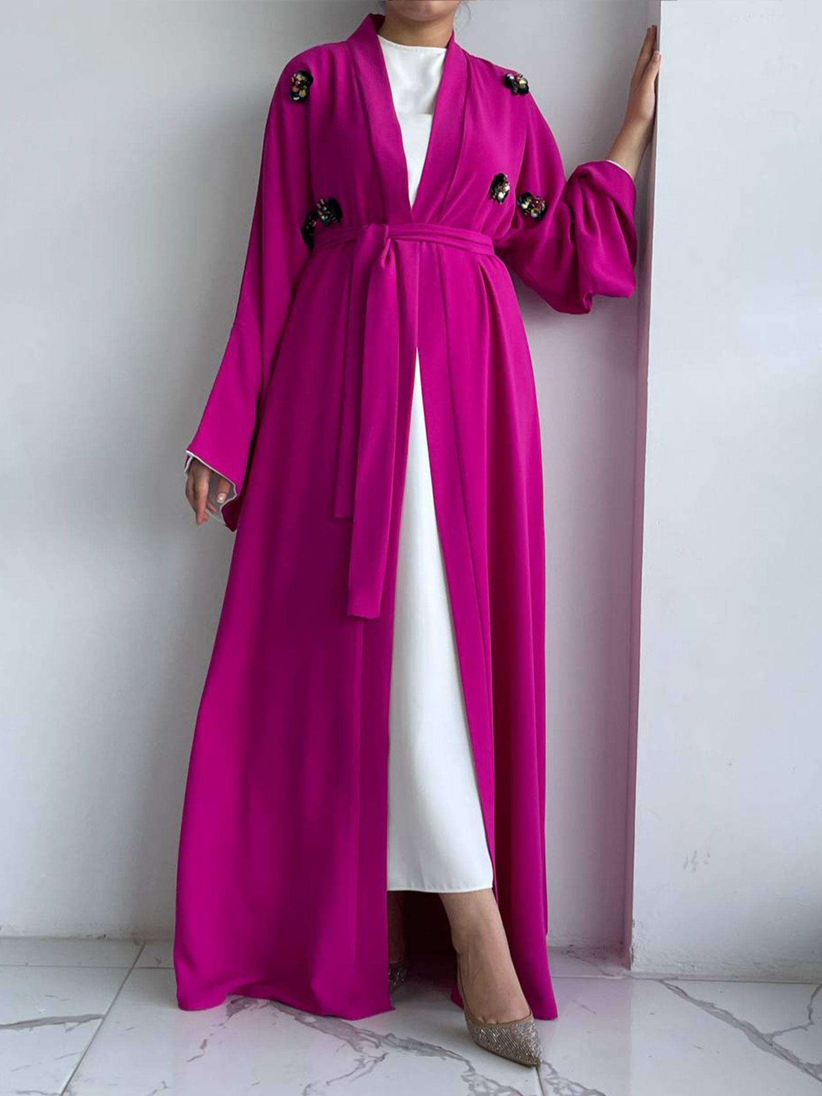 Fuşya Ebrar Abaya 