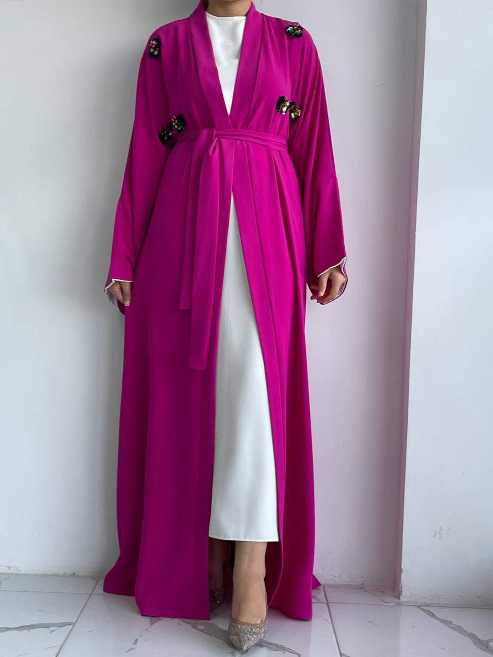 Fuşya Ebrar Abaya 