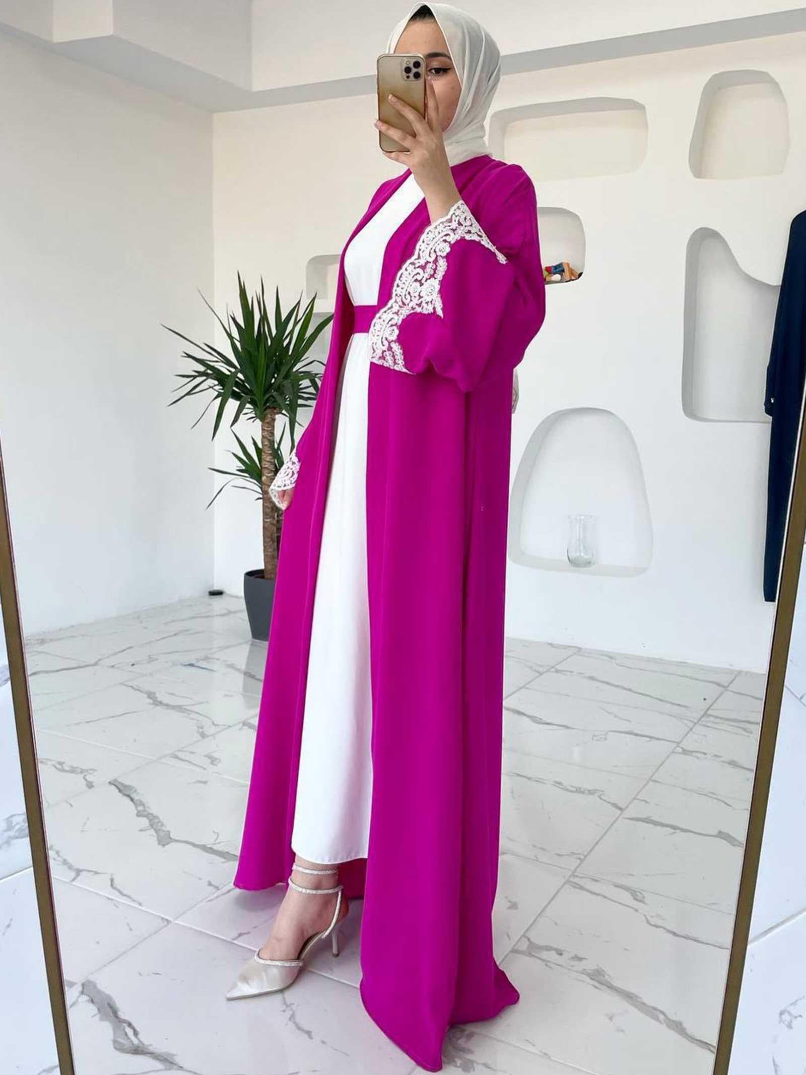 Fuşya Elif Abaya