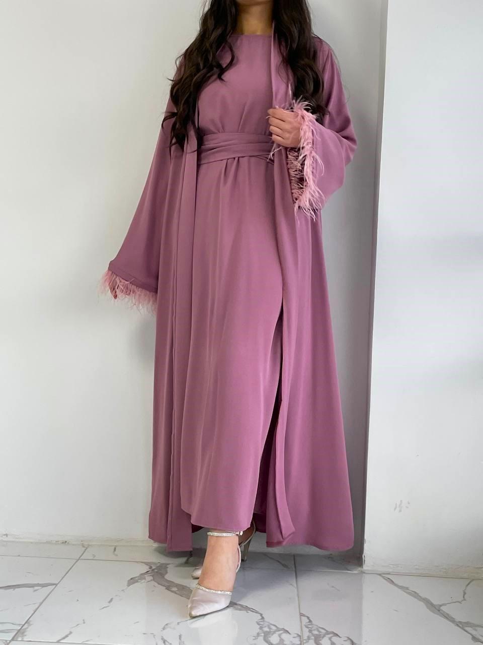 Gül Kurusu Ayla Abaya Takım