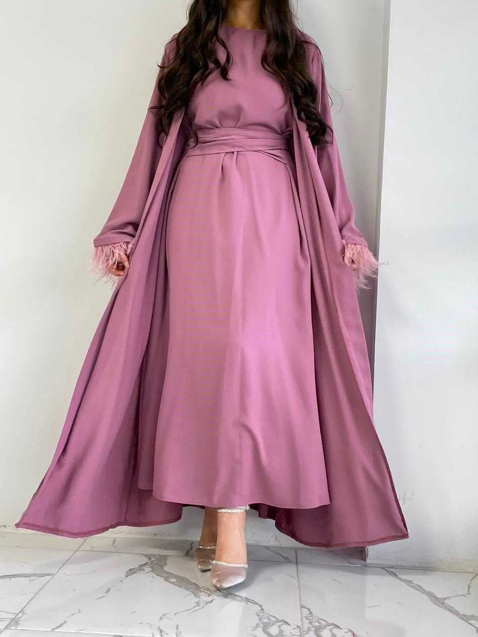 Gül Kurusu Ayla Abaya Takım