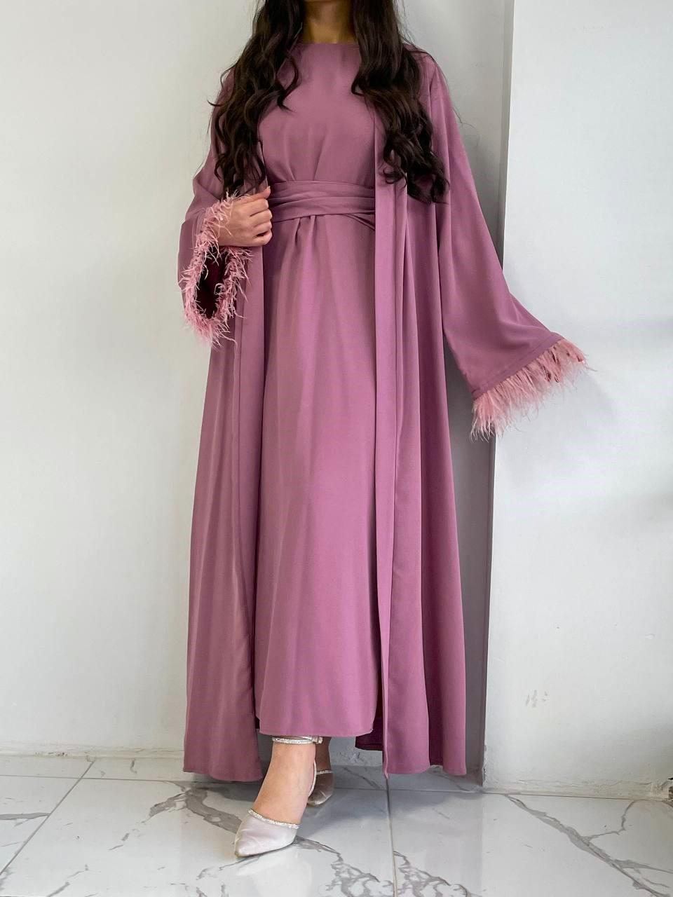 Gül Kurusu Ayla Abaya Takım