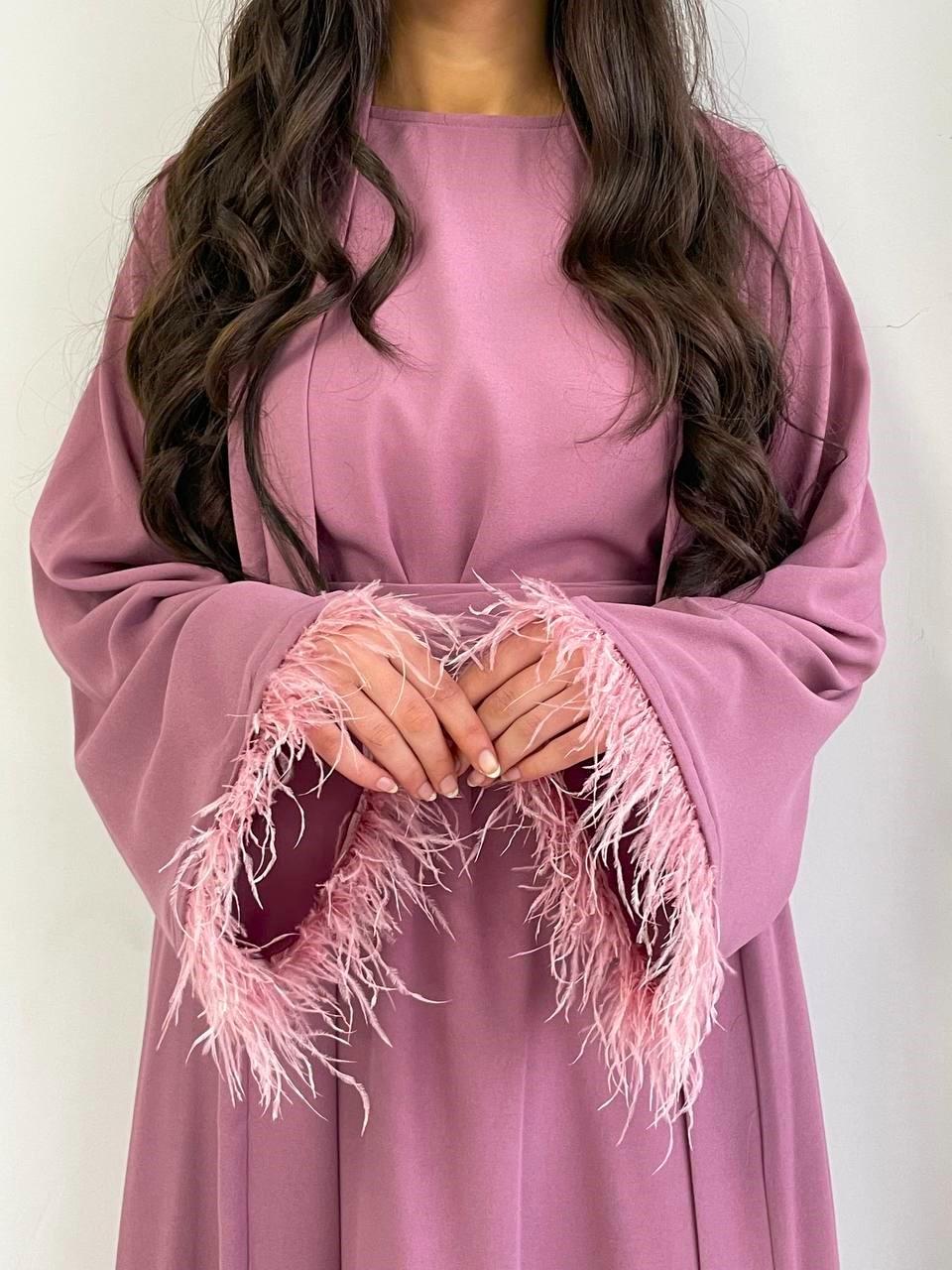 Gül Kurusu Ayla Abaya Takım