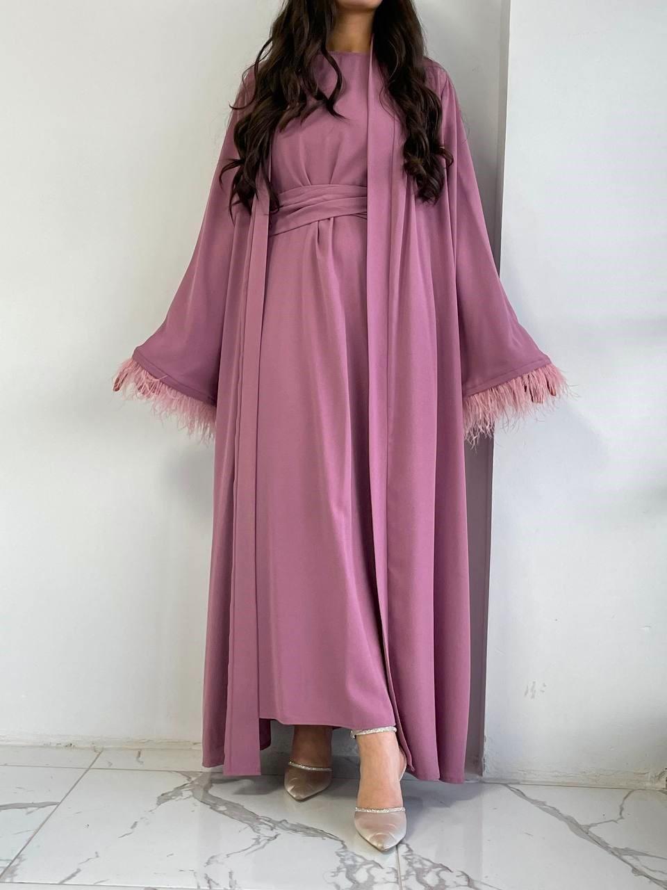 Gül Kurusu Ayla Abaya Takım