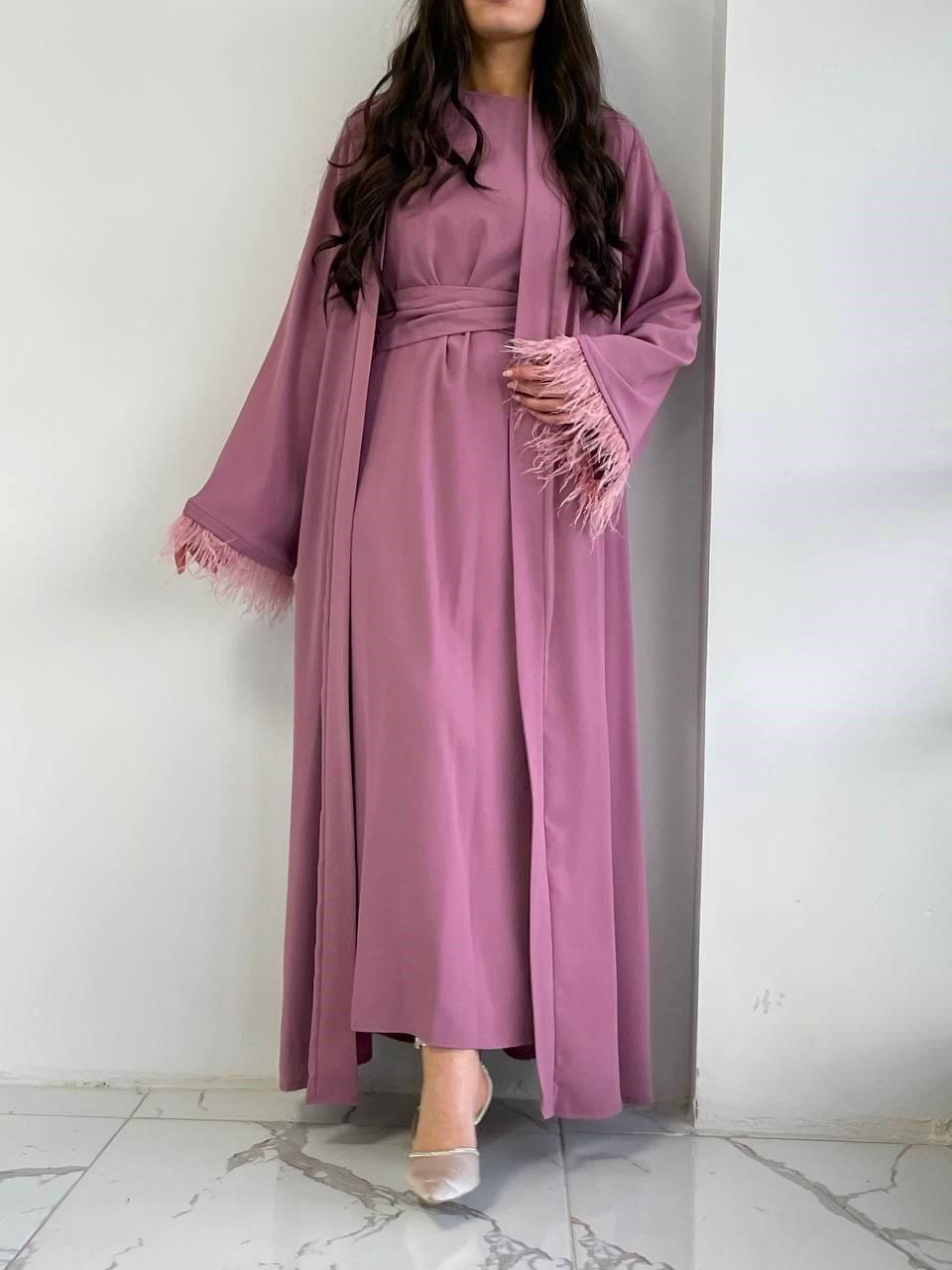 Gül Kurusu Ayla Abaya Takım