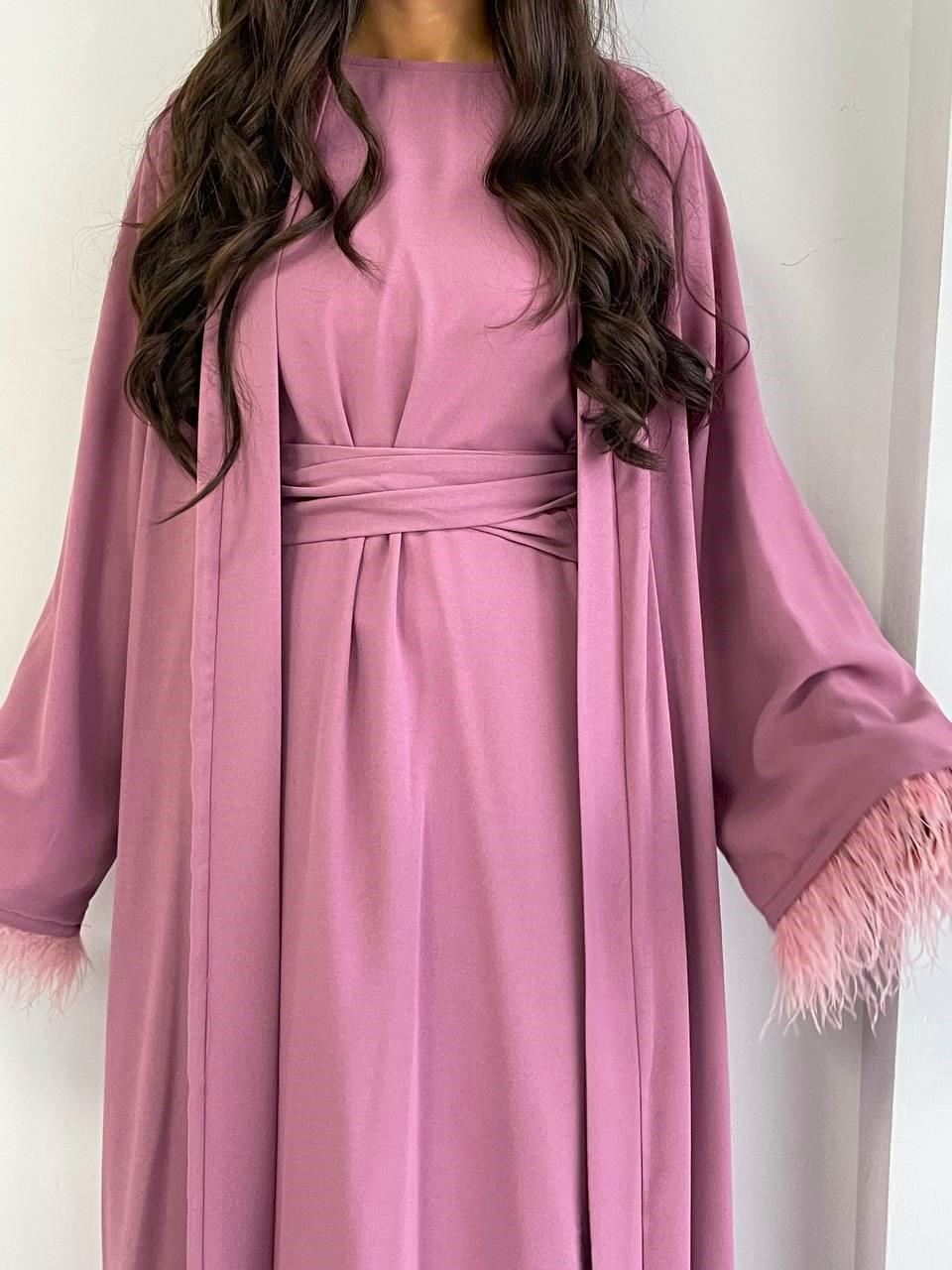 Gül Kurusu Ayla Abaya Takım