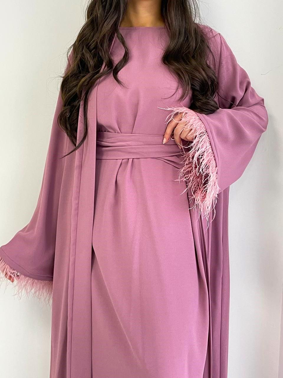 Gül Kurusu Ayla Abaya Takım