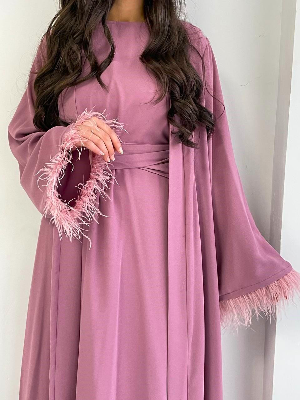 Gül Kurusu Ayla Abaya Takım