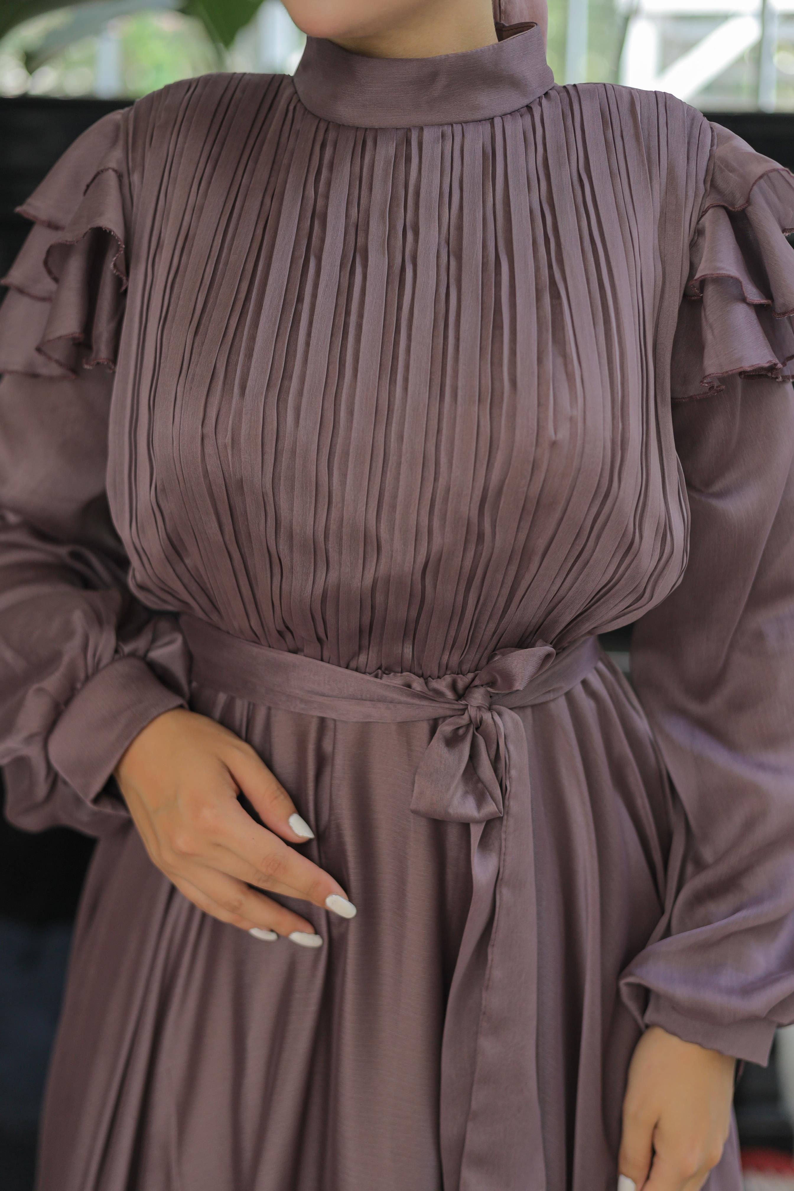 Gül Kurusu Darla Abiye Elbise