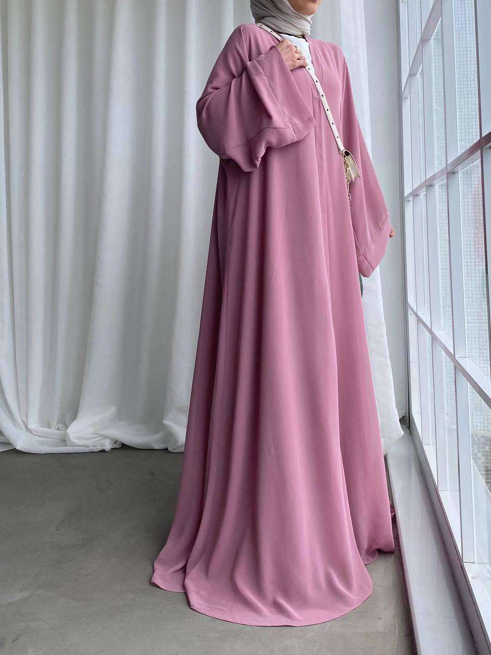 Gül kurusu Seren Şifon Abaya