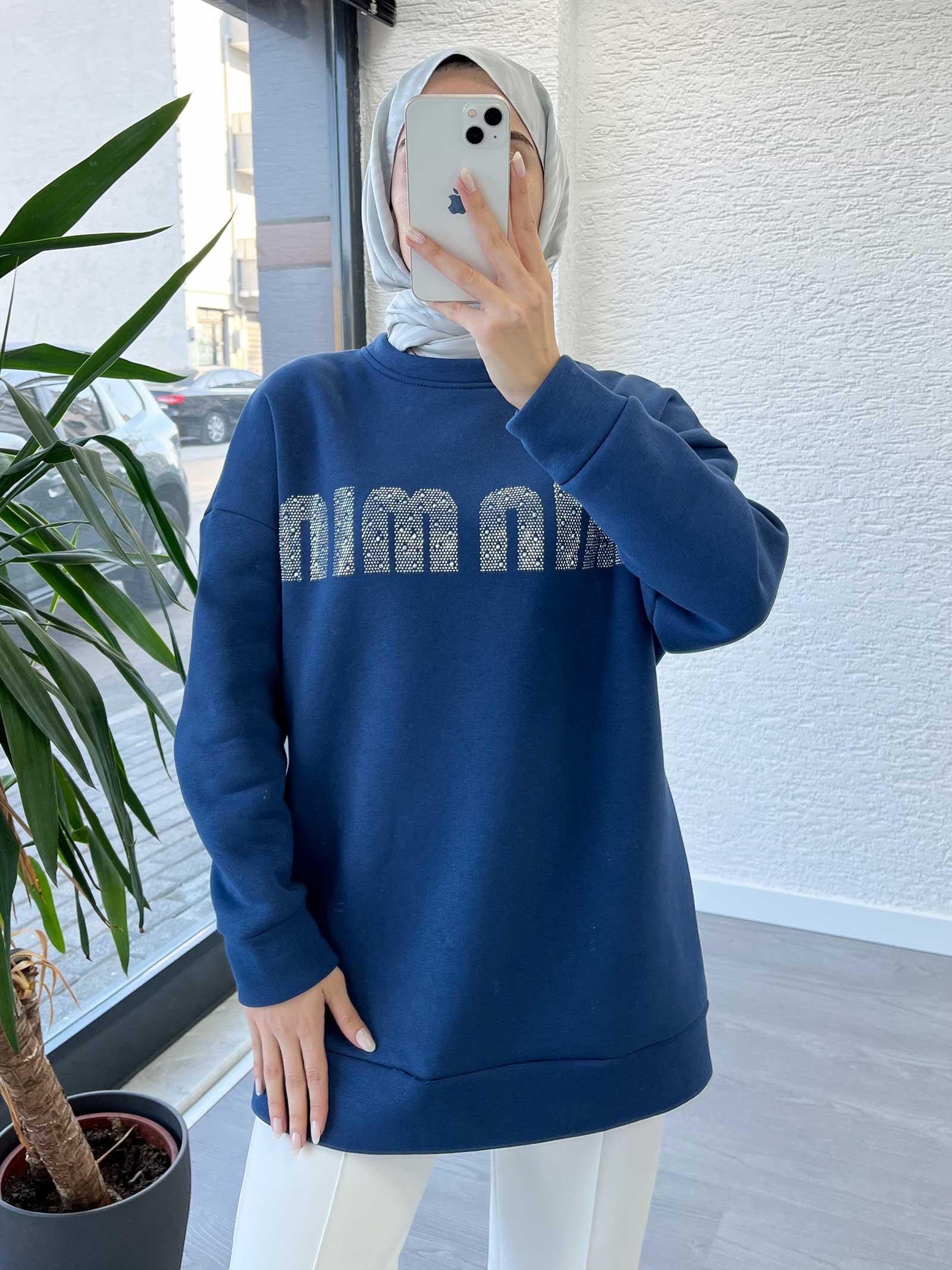 İndigo Kadın Jardonlu Sweatshirt