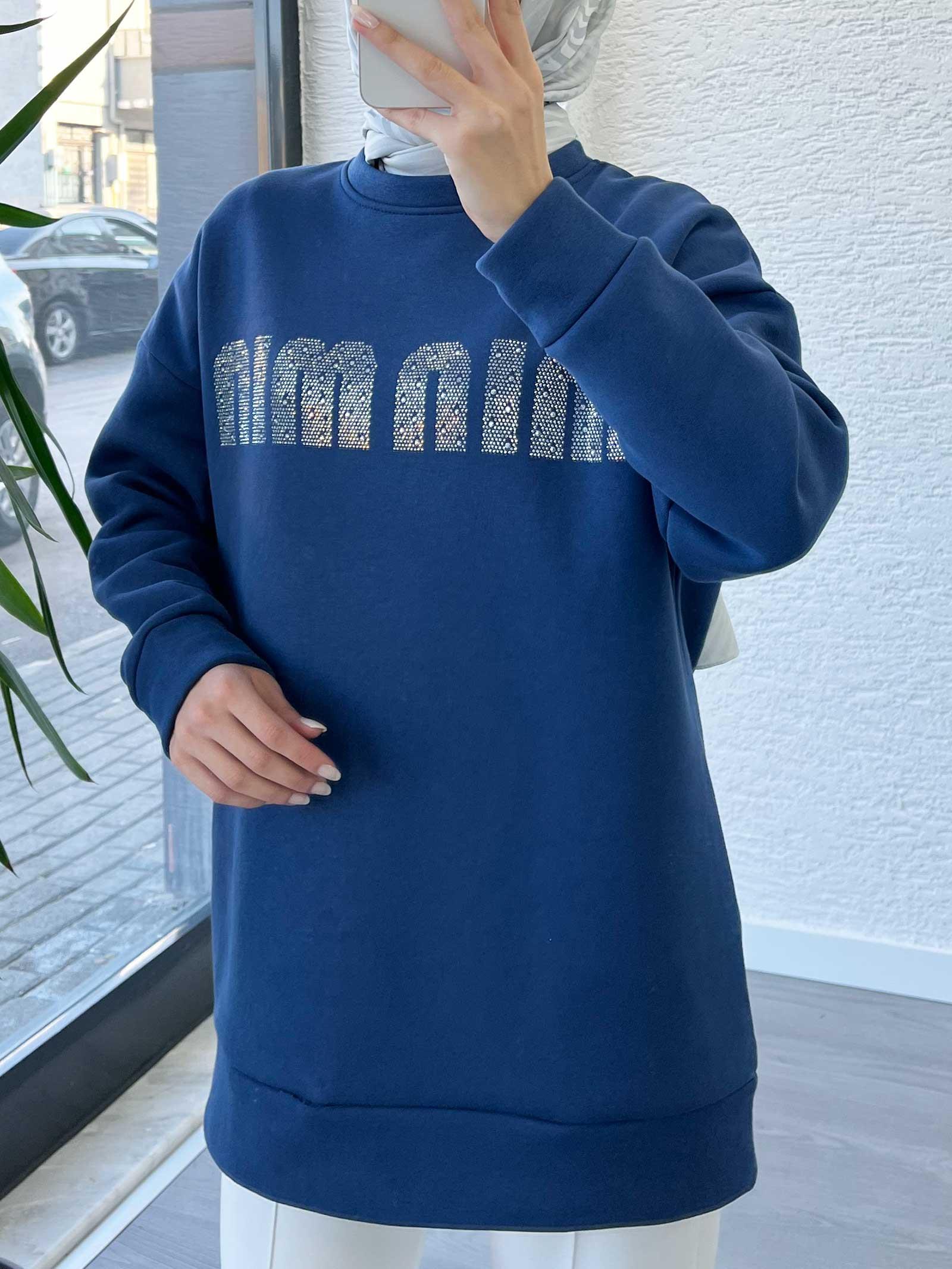 İndigo Kadın Jardonlu Sweatshirt