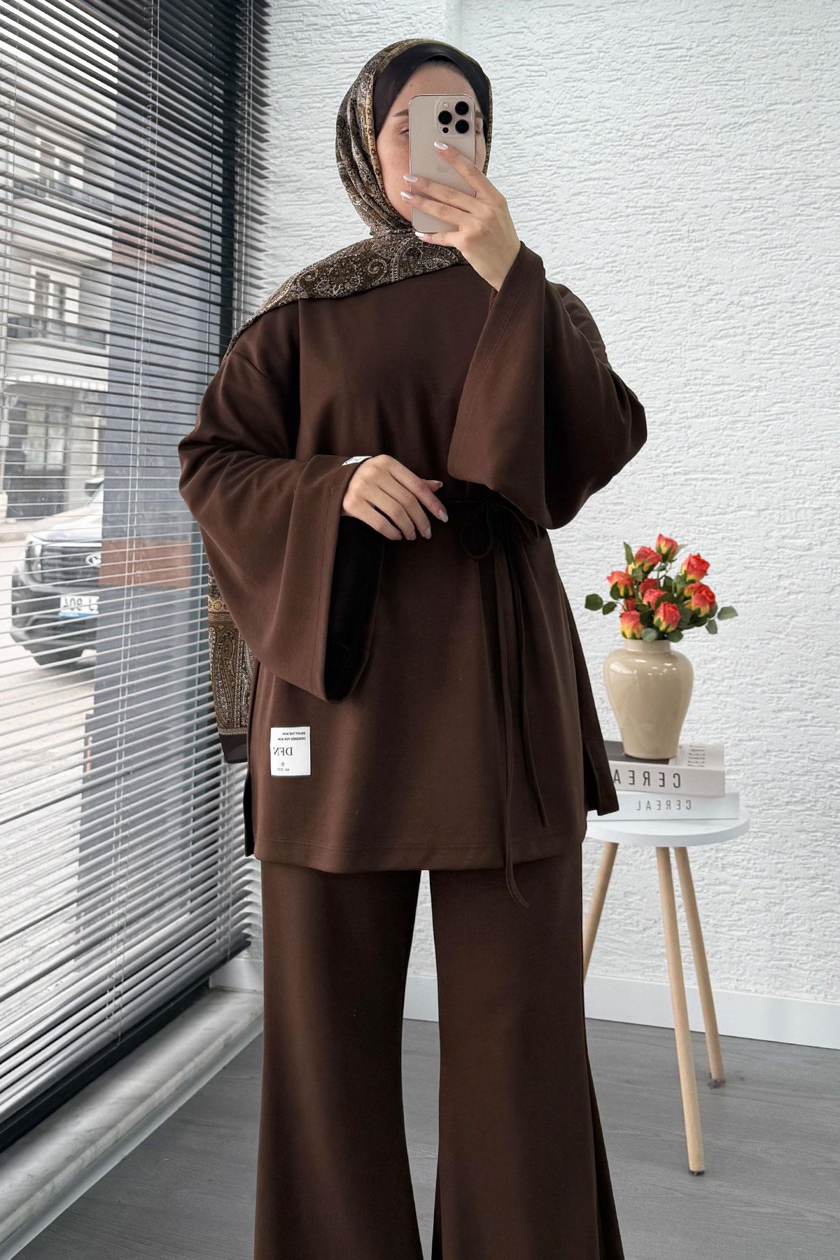 İspanyol Paça İkili Takım – Kahverengi