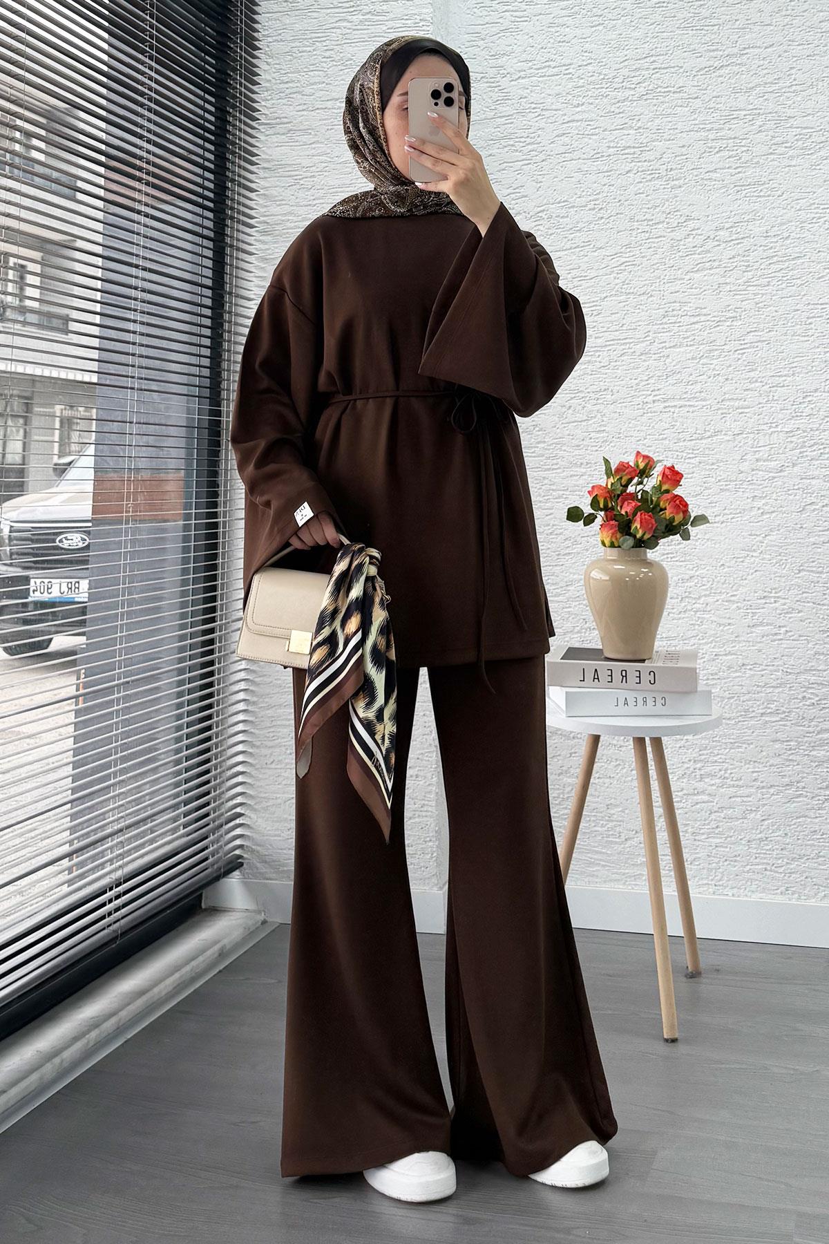 İspanyol Paça İkili Takım – Kahverengi