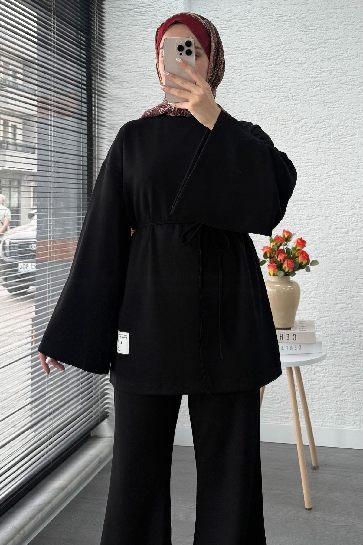 İspanyol Paça İkili Takım – Siyah