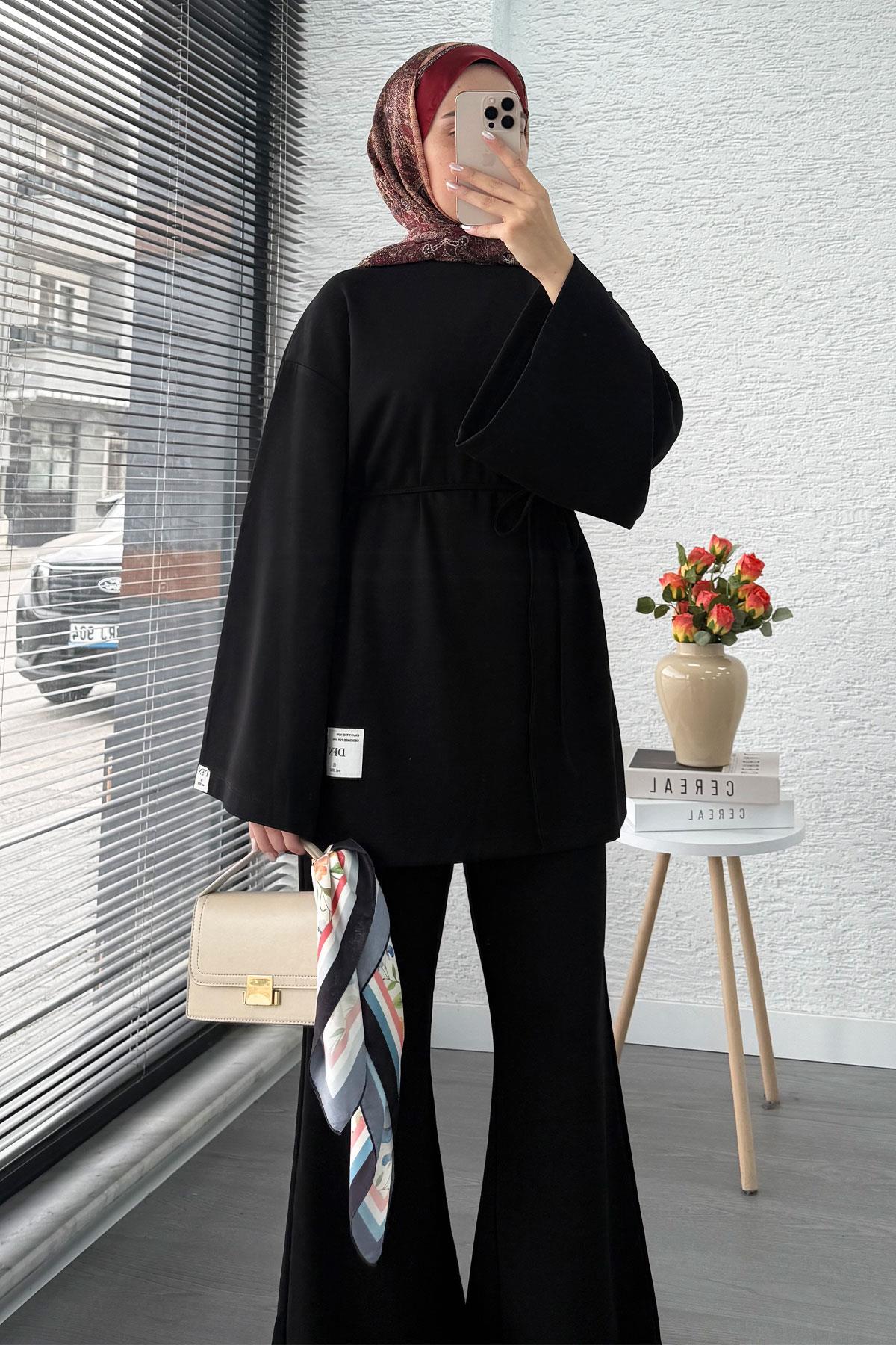 İspanyol Paça İkili Takım – Siyah