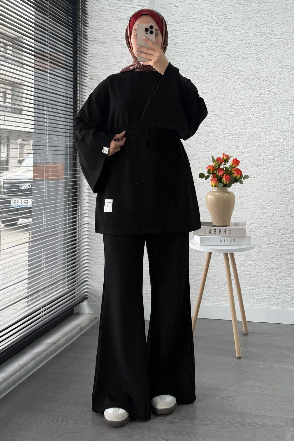 İspanyol Paça İkili Takım – Siyah