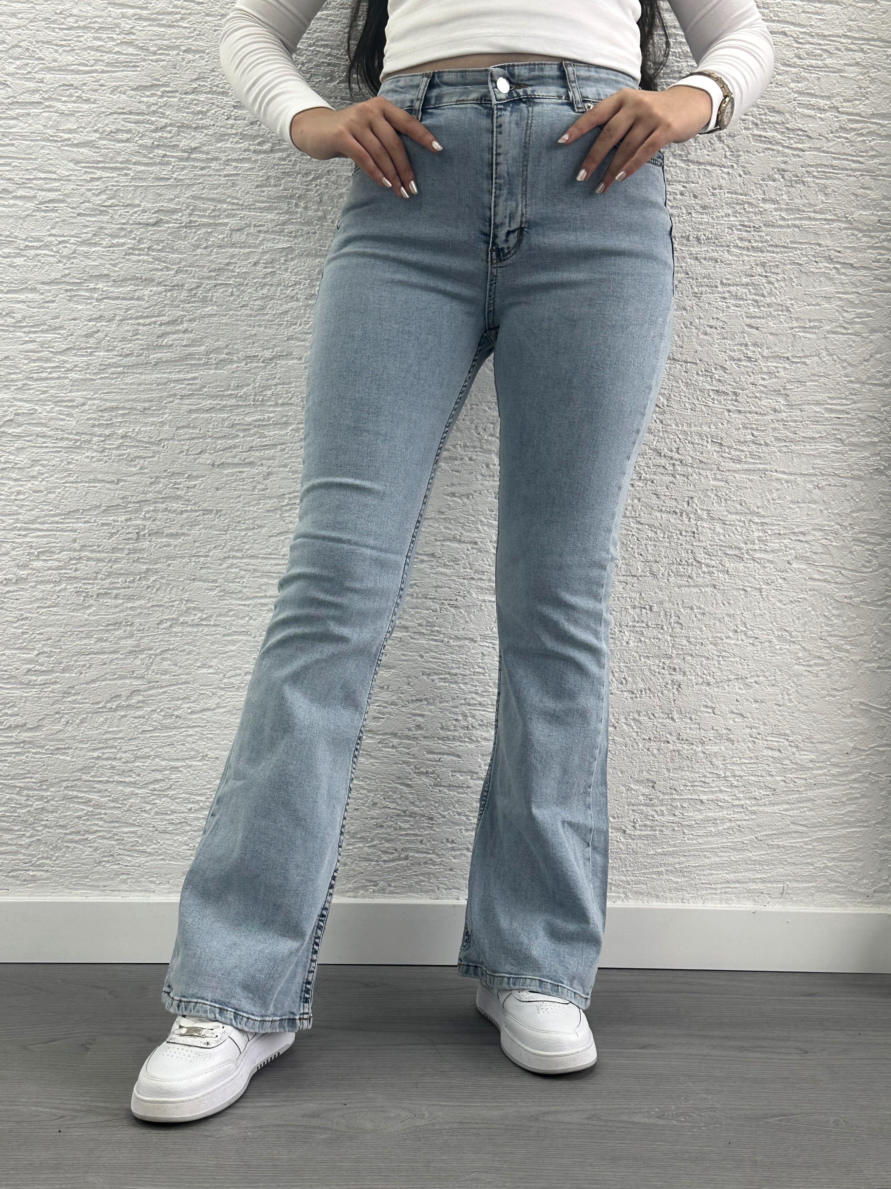 Mavi İspanyol Paça Jean Pantolon