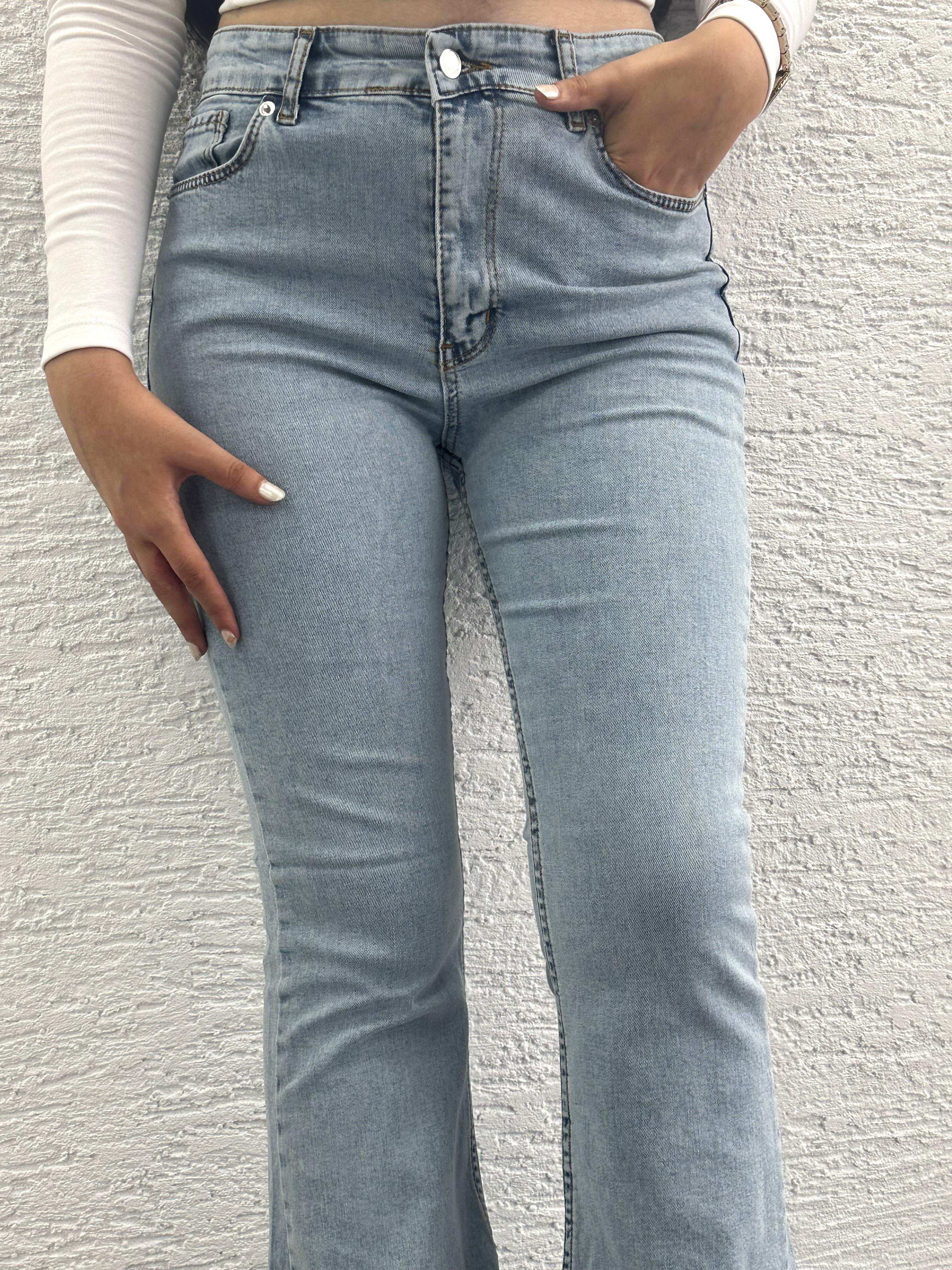 Mavi İspanyol Paça Jean Pantolon