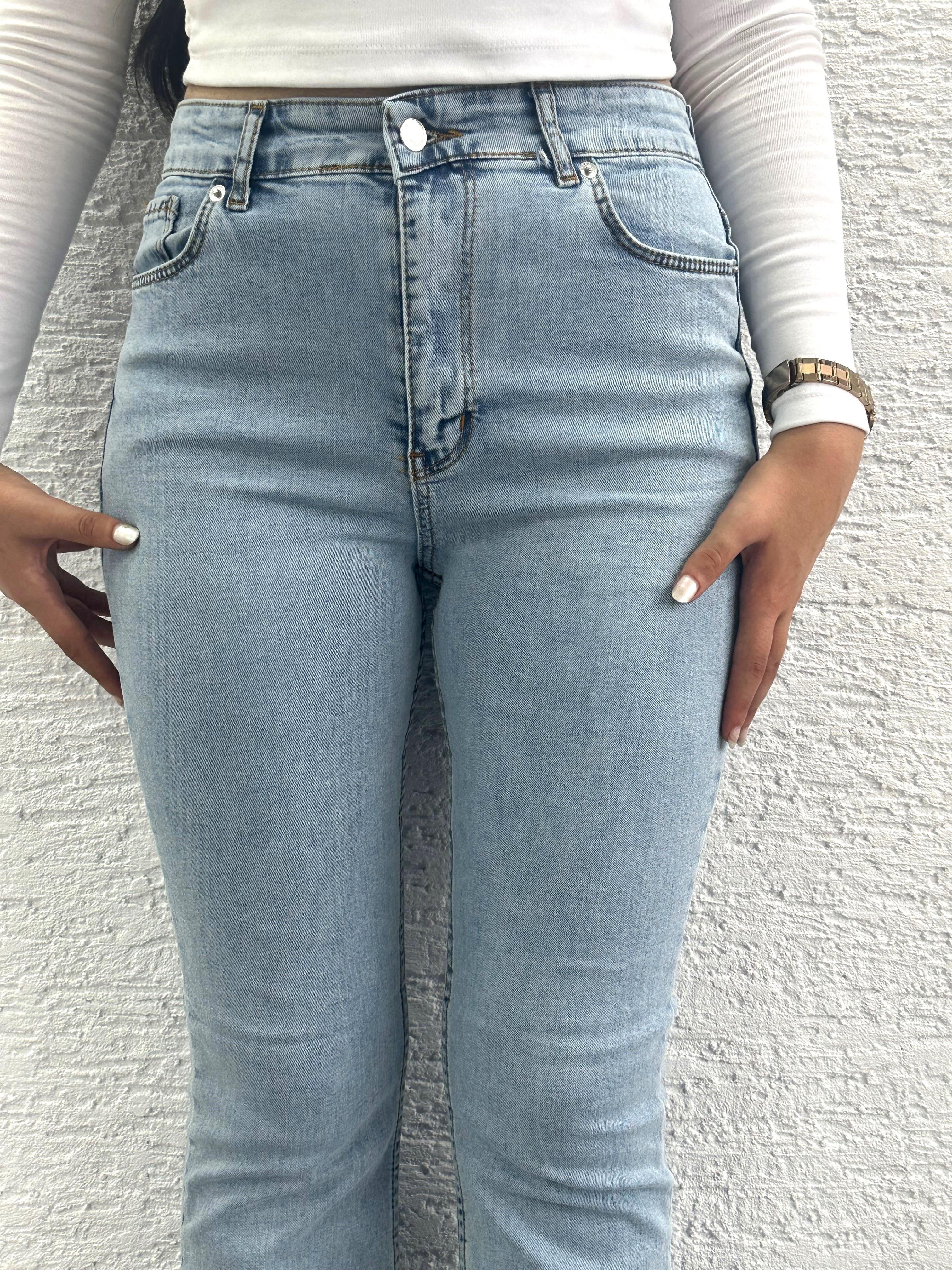 Mavi İspanyol Paça Jean Pantolon