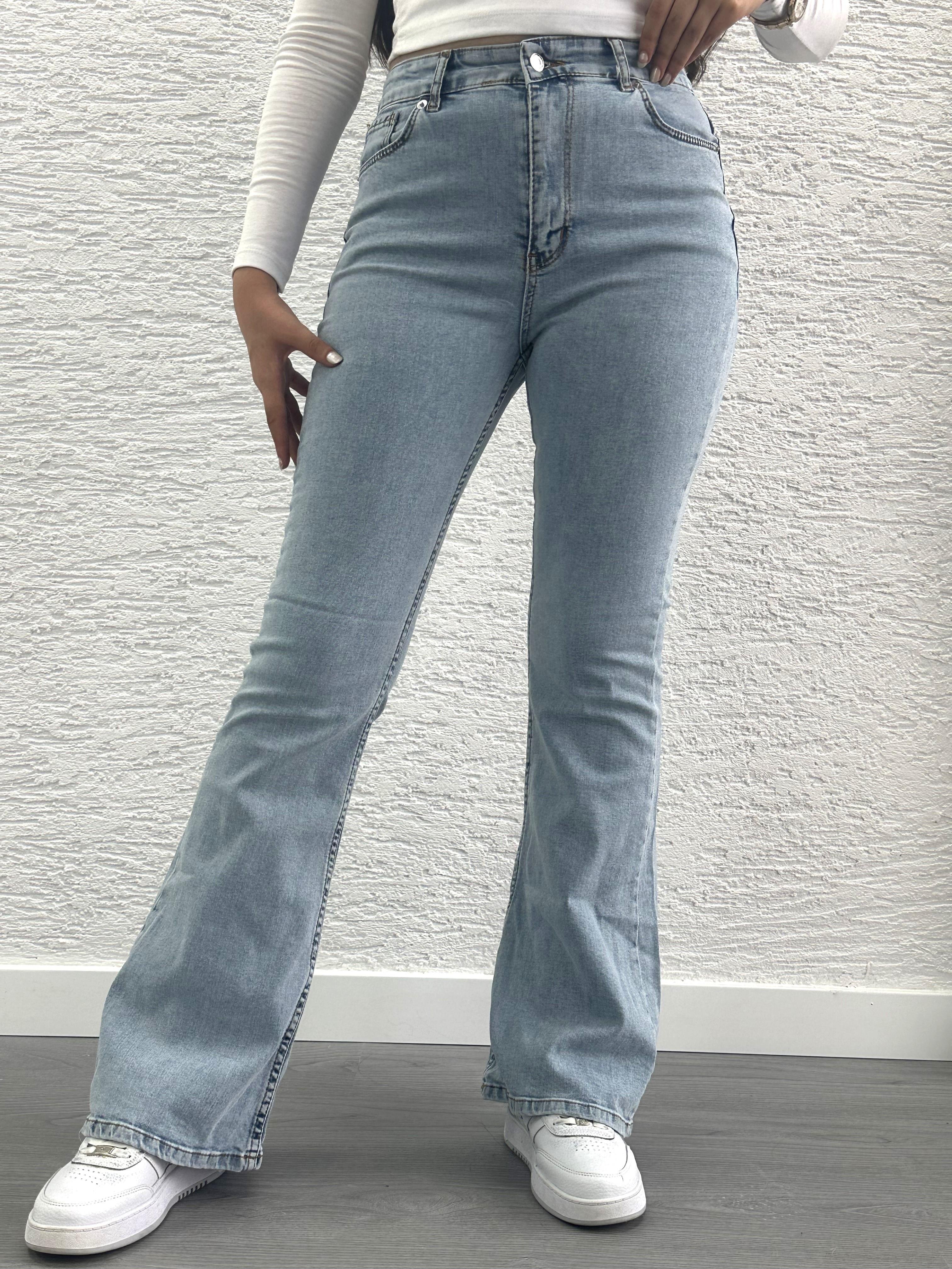 Mavi İspanyol Paça Jean Pantolon