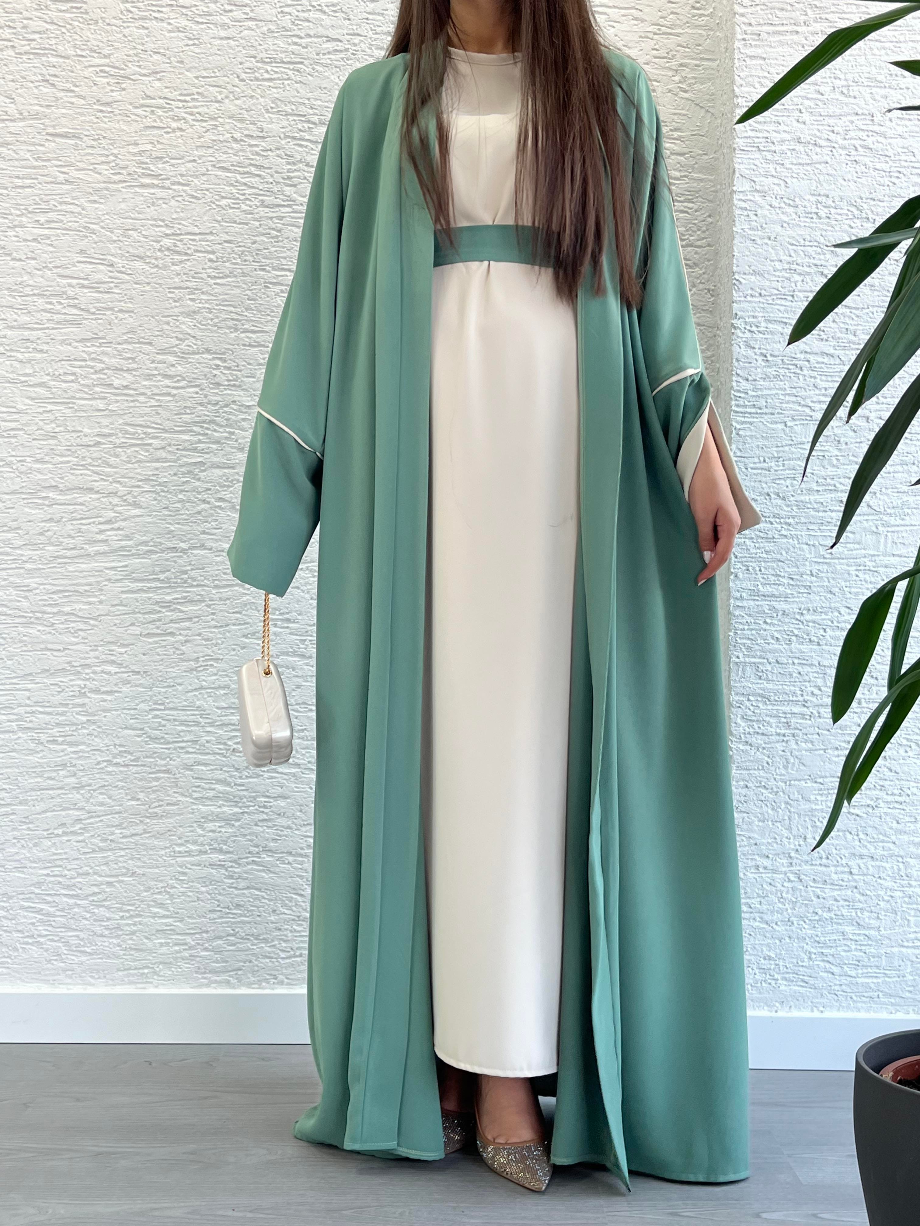 Mint Ayça Abaya Takım