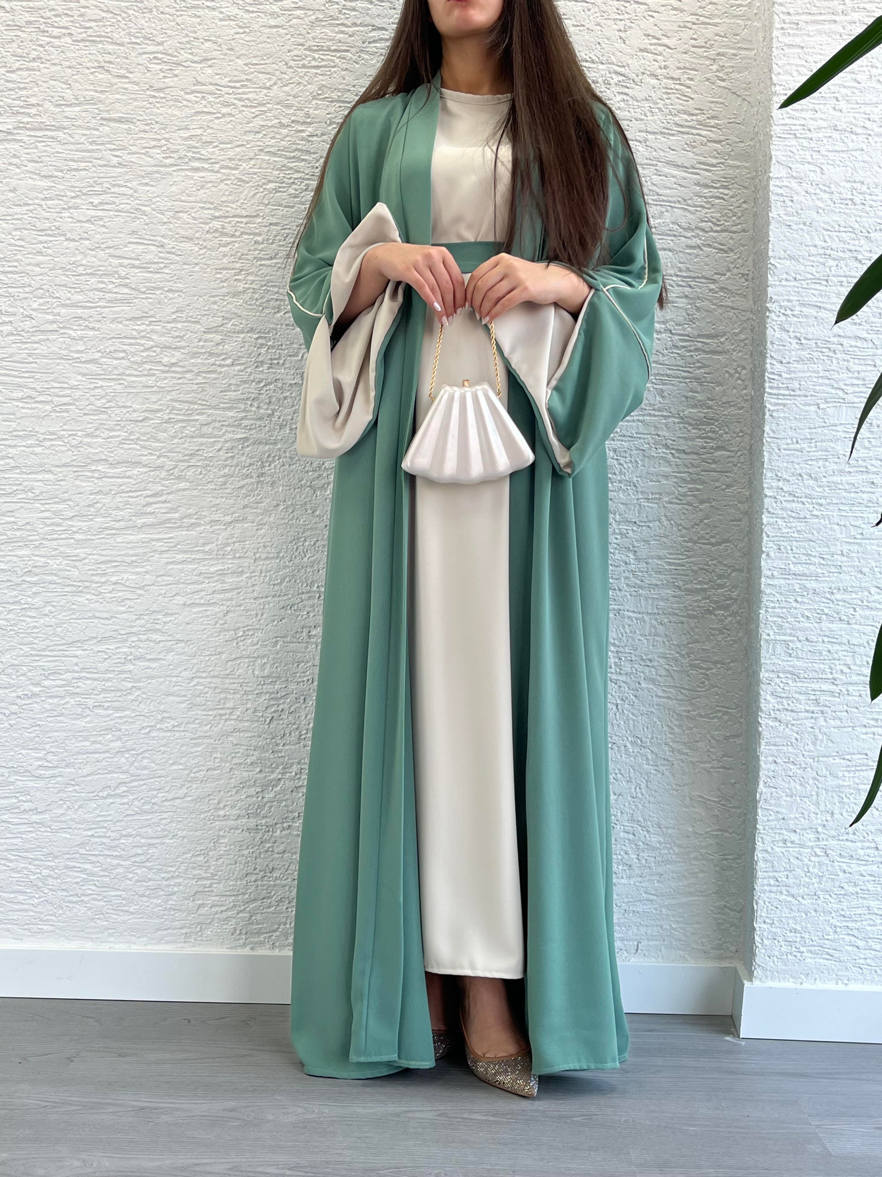 Mint Ayça Abaya Takım