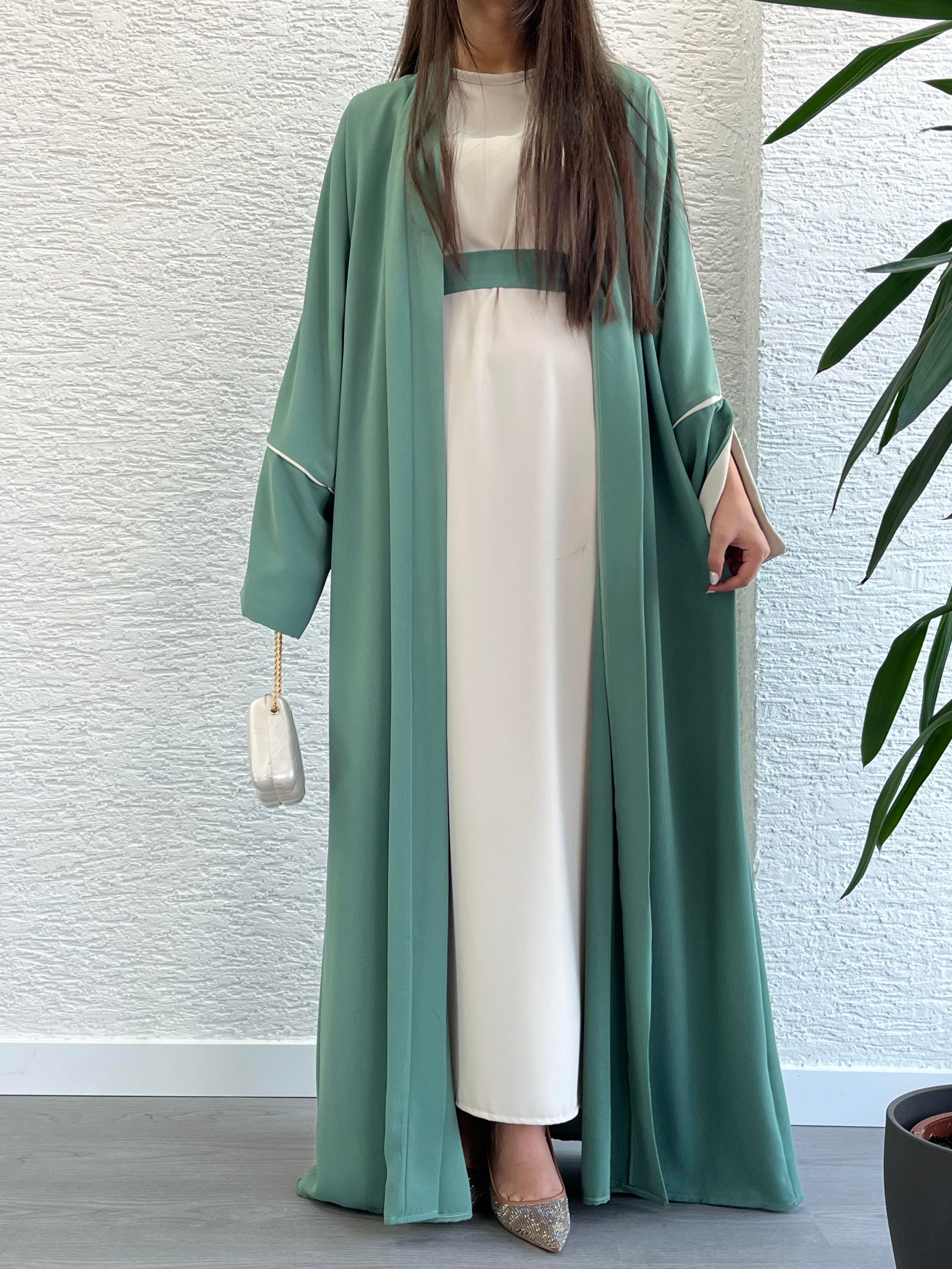 Mint Ayça Abaya Takım