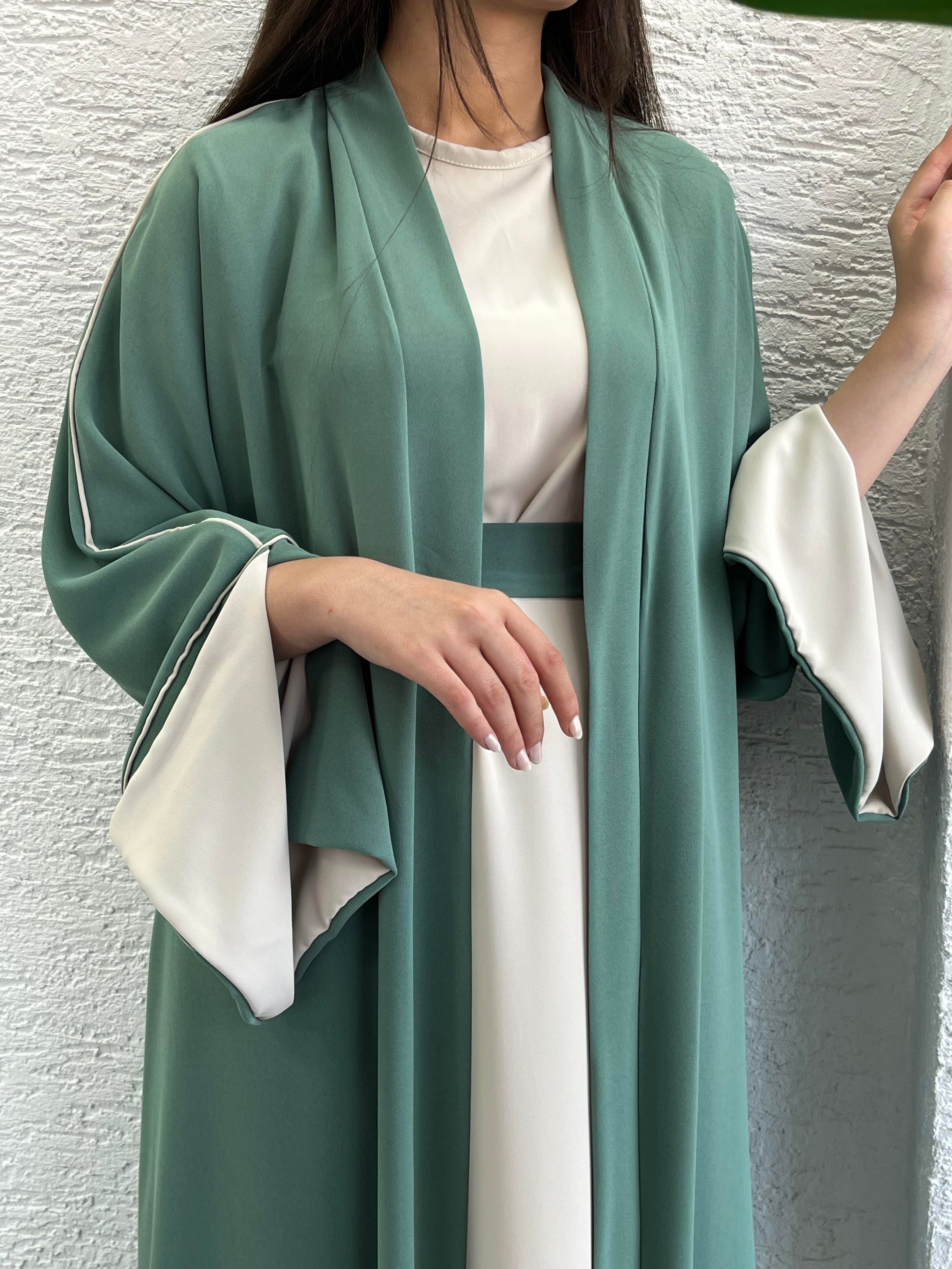 Mint Ayça Abaya Takım
