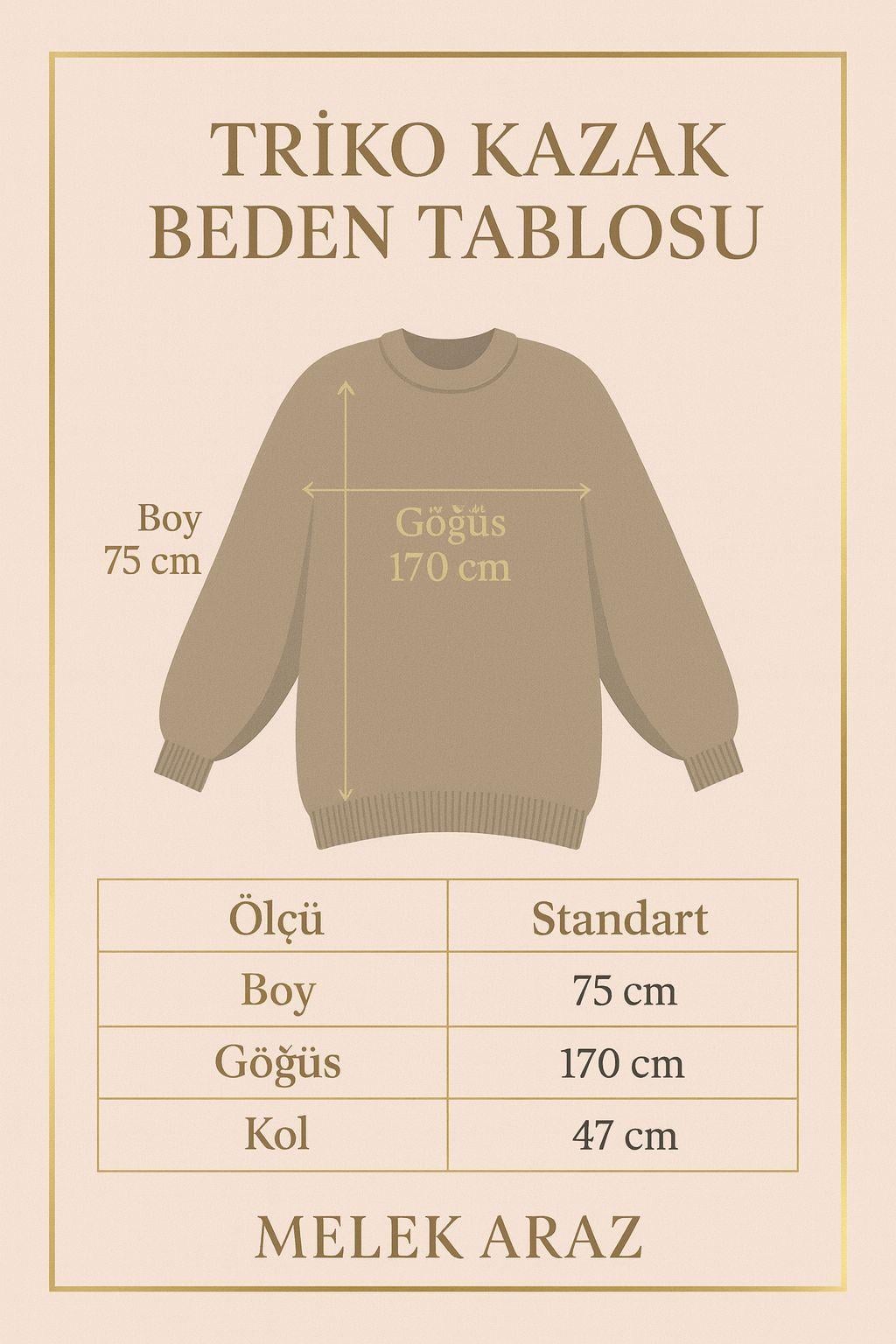 Oversize Kadın Triko Kazak – Haki