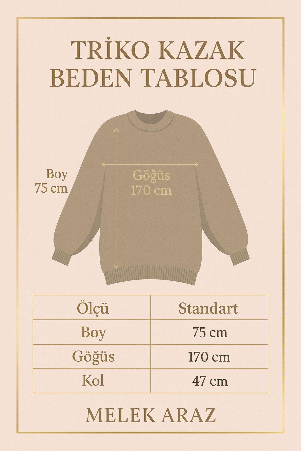 Oversize Kadın Triko Kazak – Kahverengi