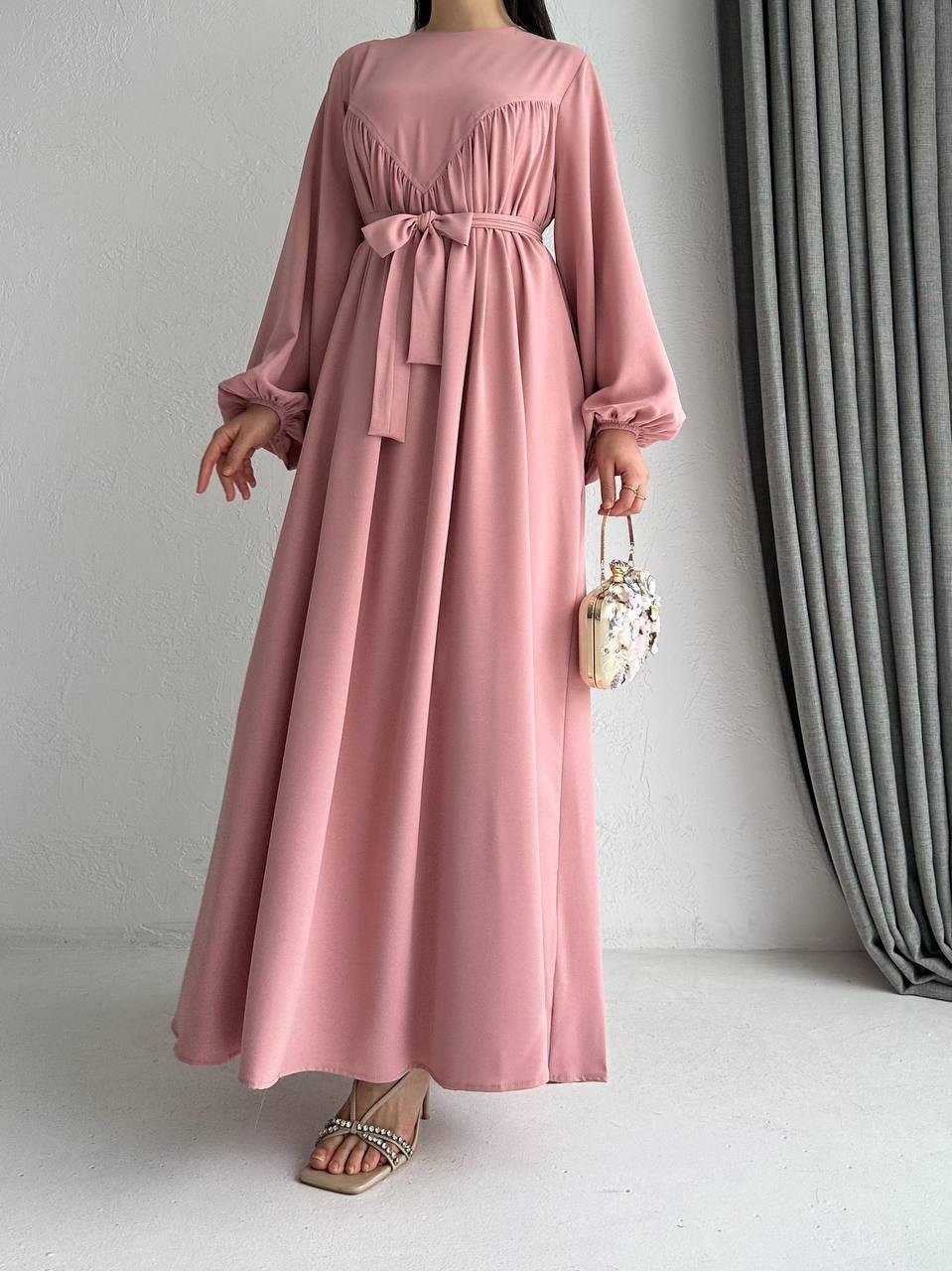 Pembe Asel Elbise 