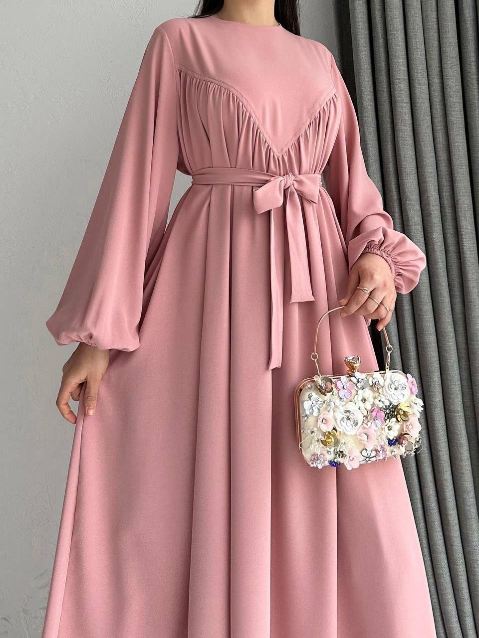 Pembe Asel Elbise 