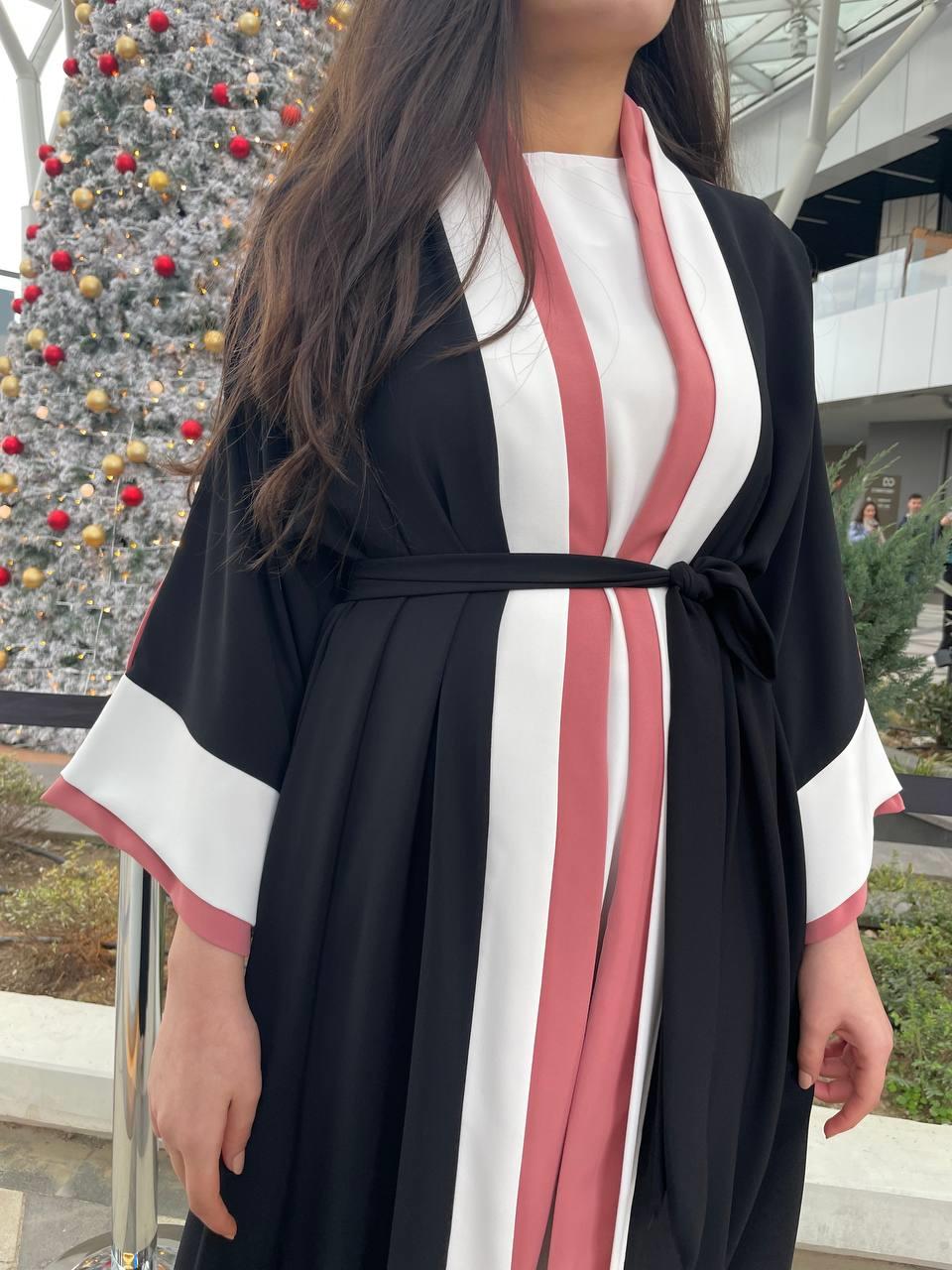 Pembe Nisa Abaya