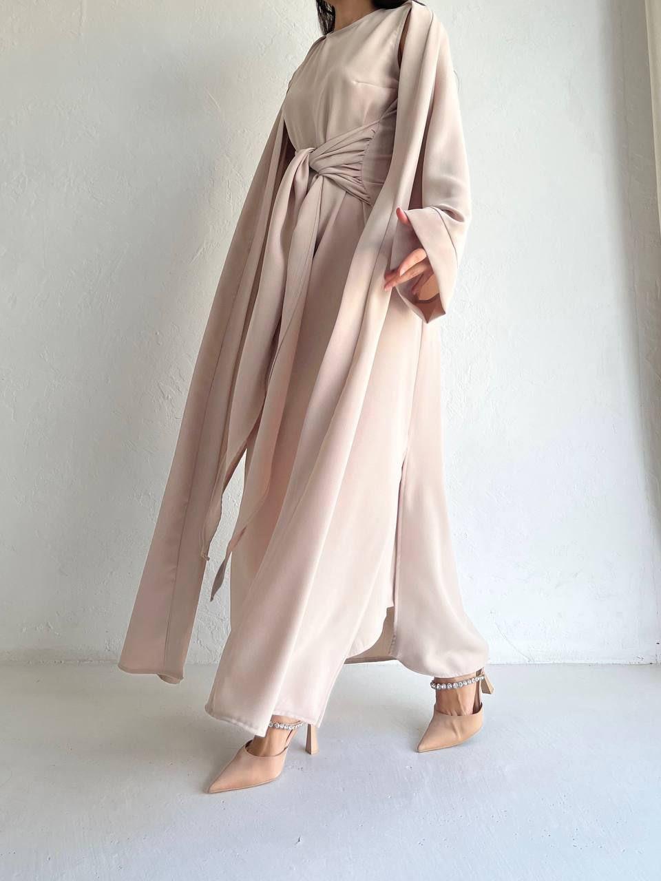 Pembe Suzan Abaya Takım 