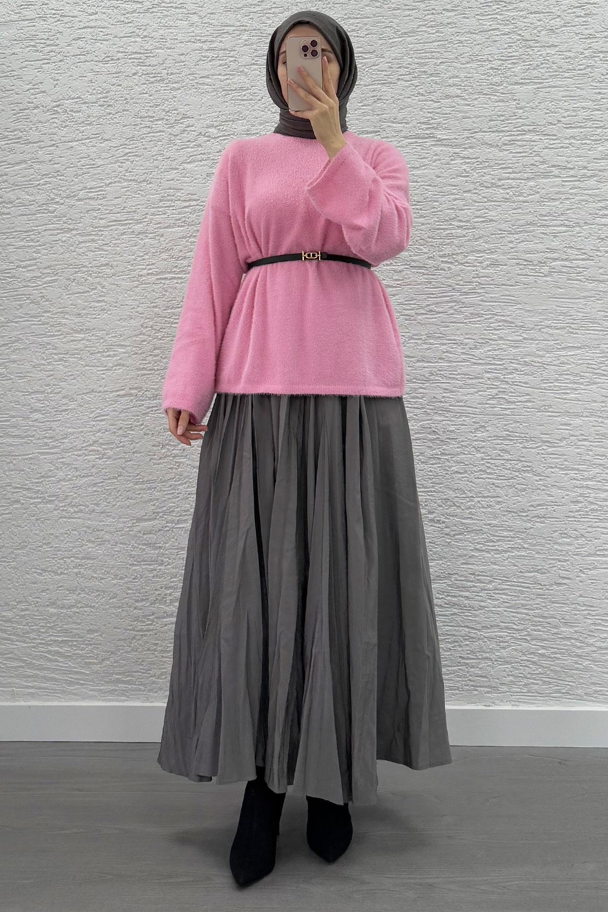 Pembe Yumoş Kadın Kazak