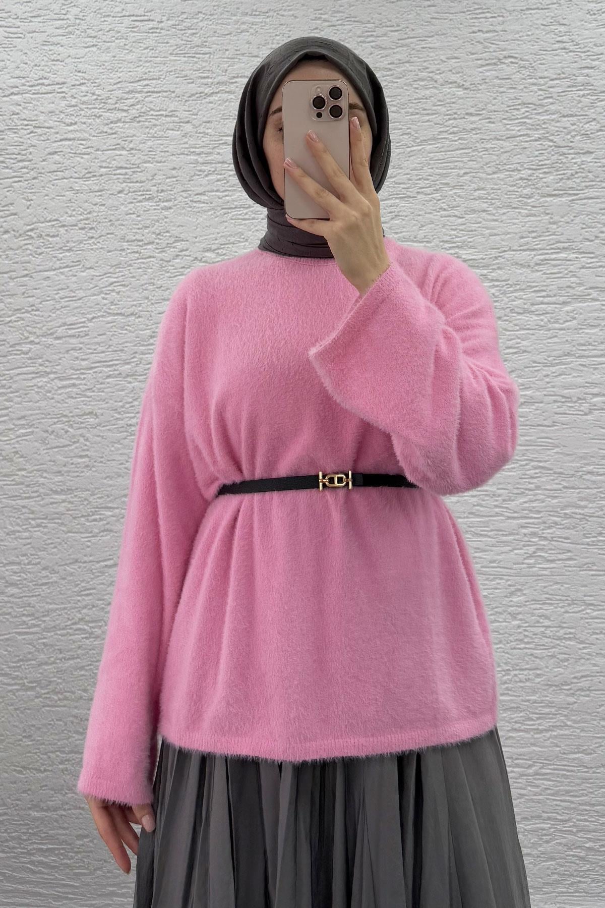 Pembe Yumoş Kadın Kazak