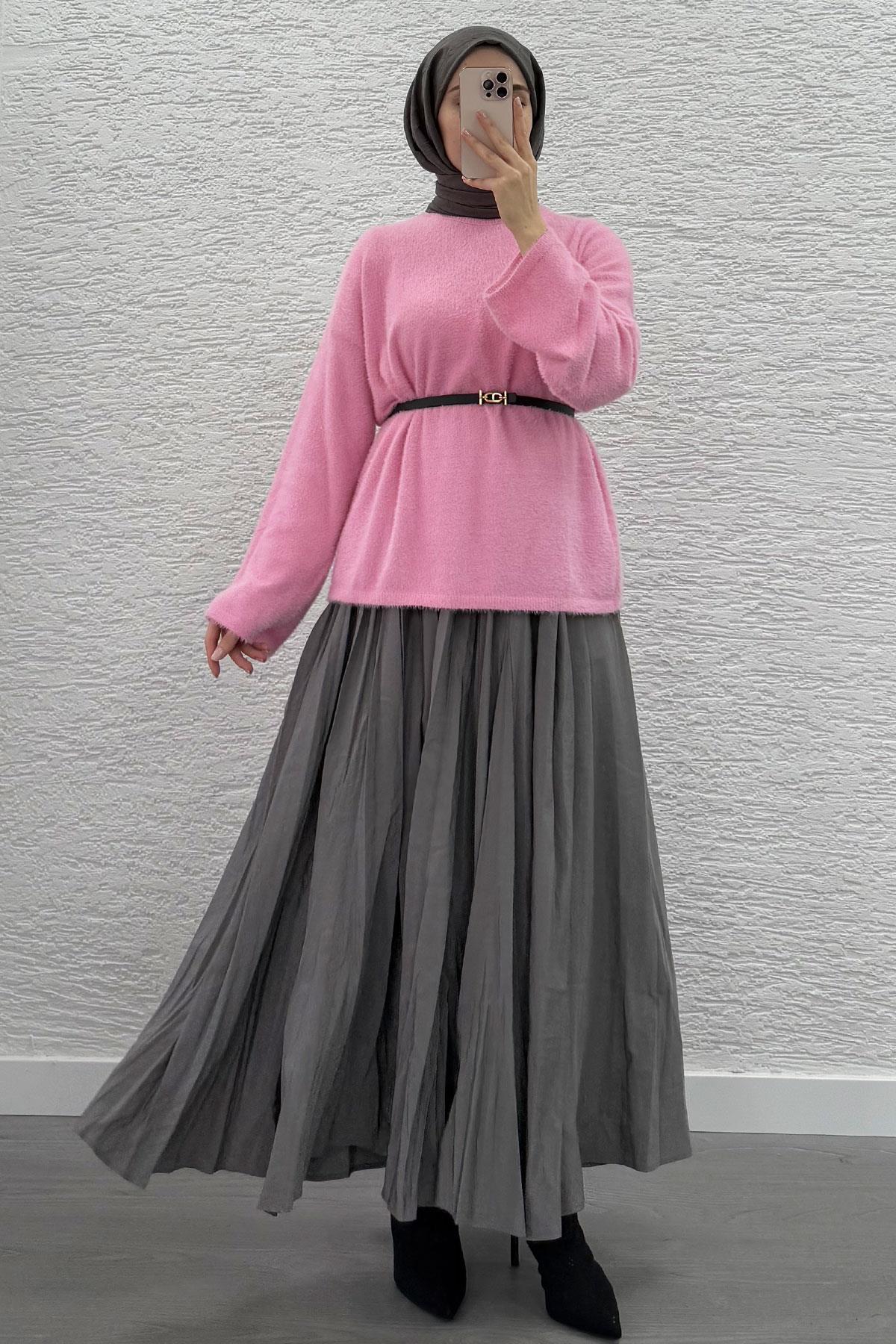 Pembe Yumoş Kadın Kazak