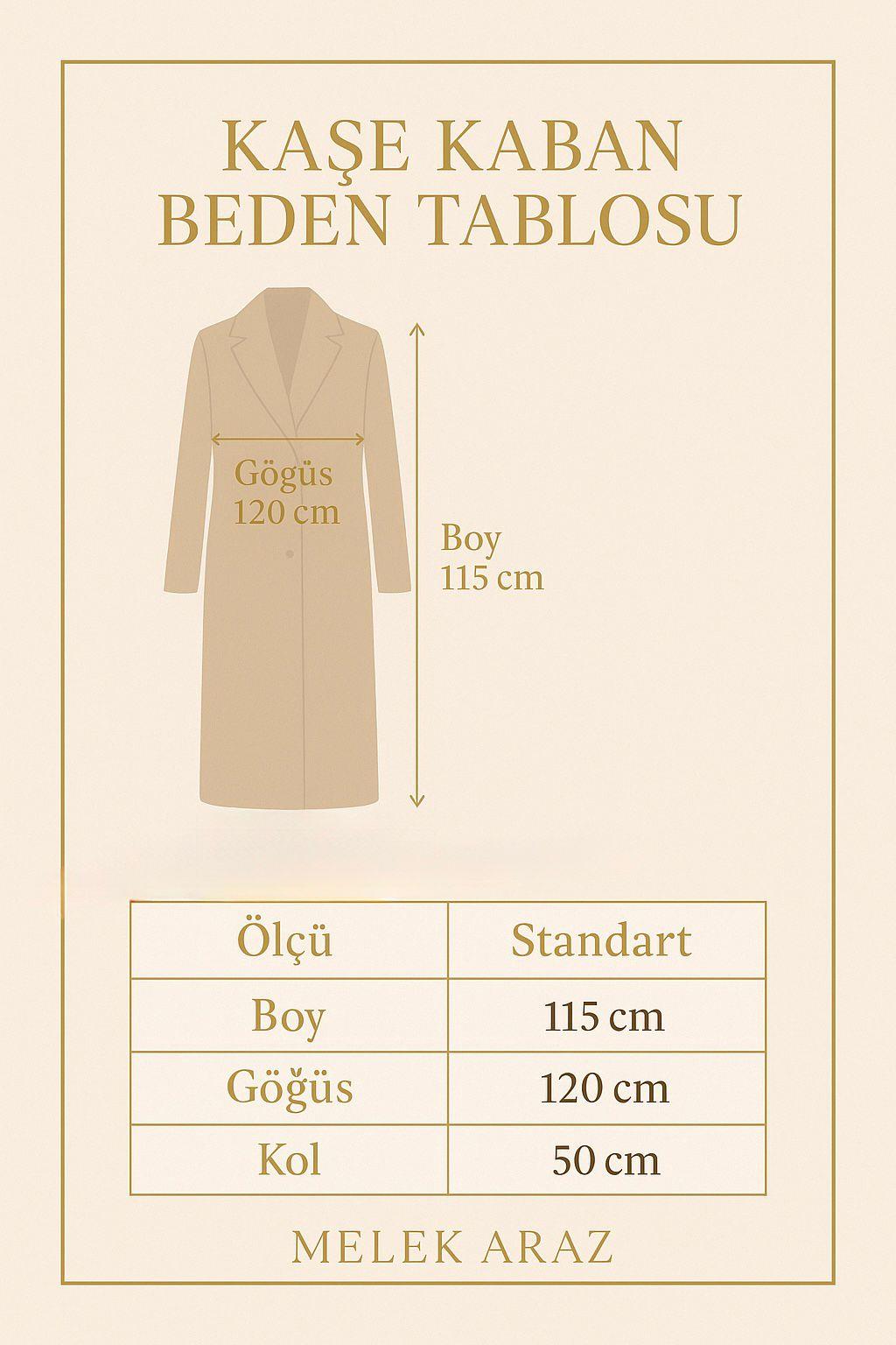 Premium Oversize Dört Düğmeli Kaşe Kaban – Siyah
