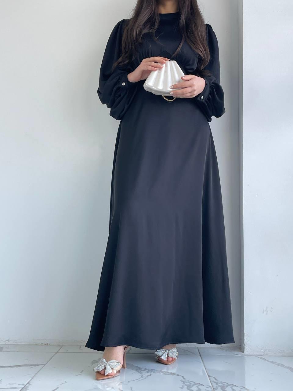 Siyah Azra Elbise